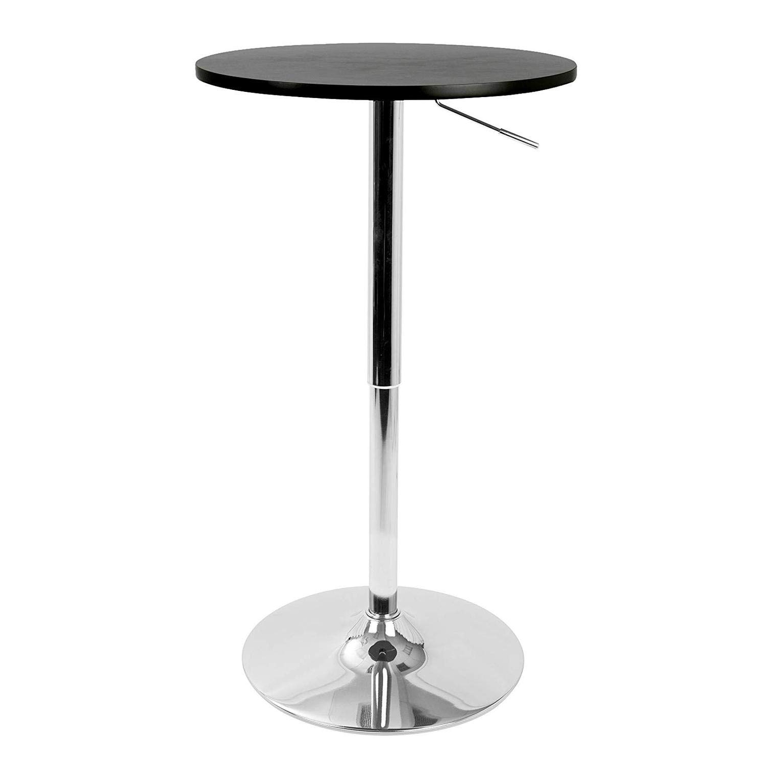 Nicer Furniture® Adjustable Height Pub Table Chrome Base 28" MDF Table Top
