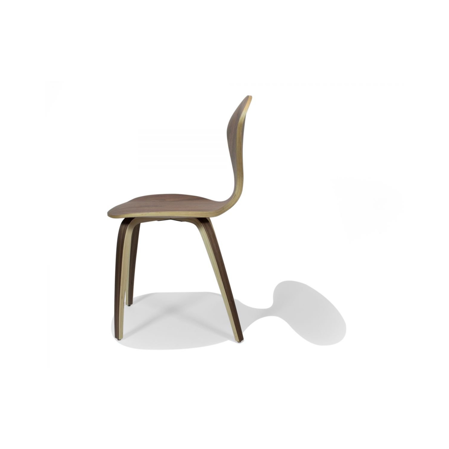 Meubles ® Cherner Nicer Side Chair fini noyer CHAISE base en bois