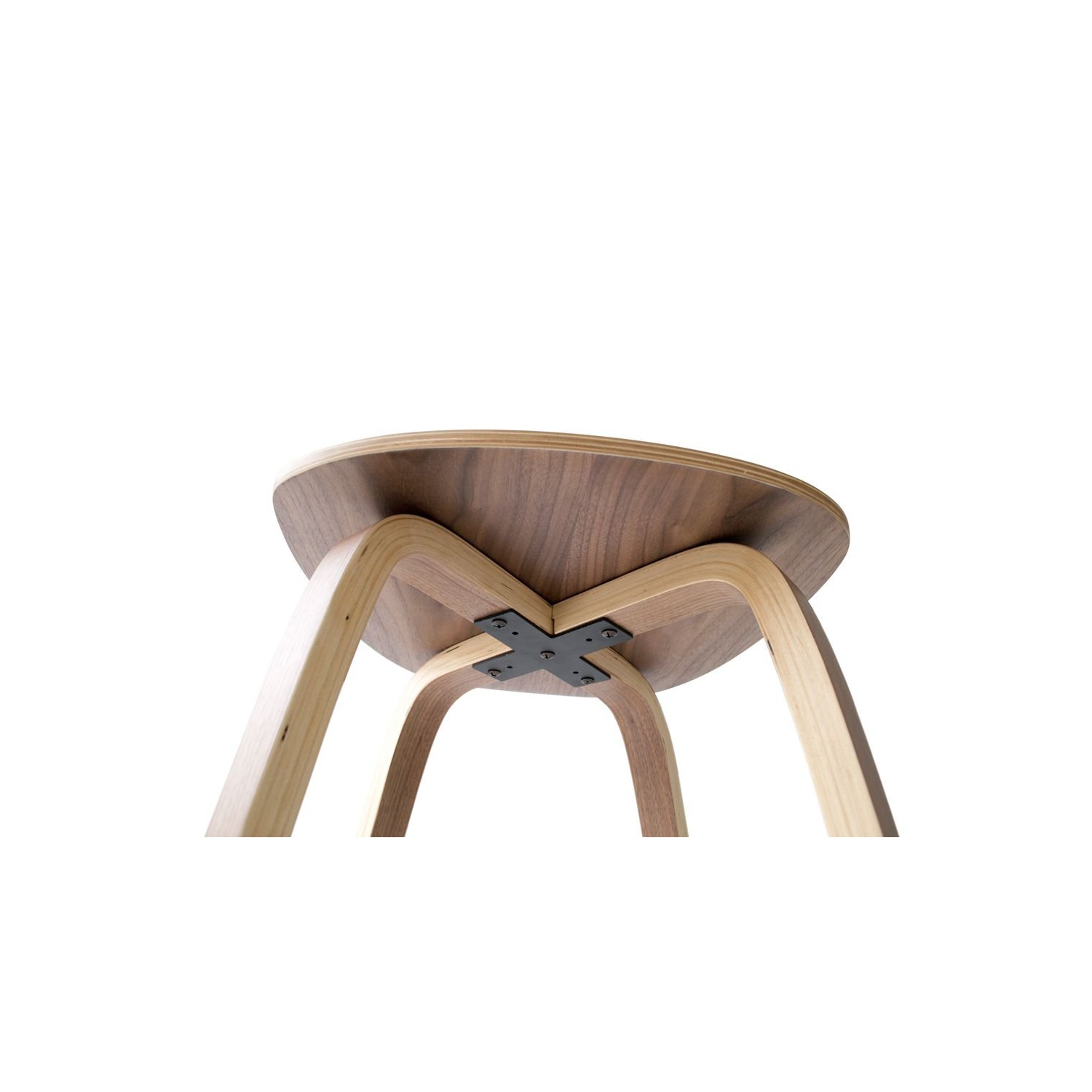 Nicer Furniture ® Cherner Counter Stool Walnut finish Dining Stool Wood Base