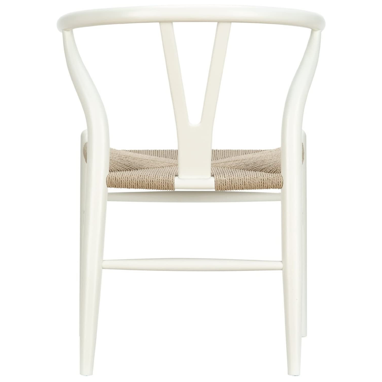 Nicer Furniture® Set of 1 Replica Hans Wegner Wishbone Chair in White
