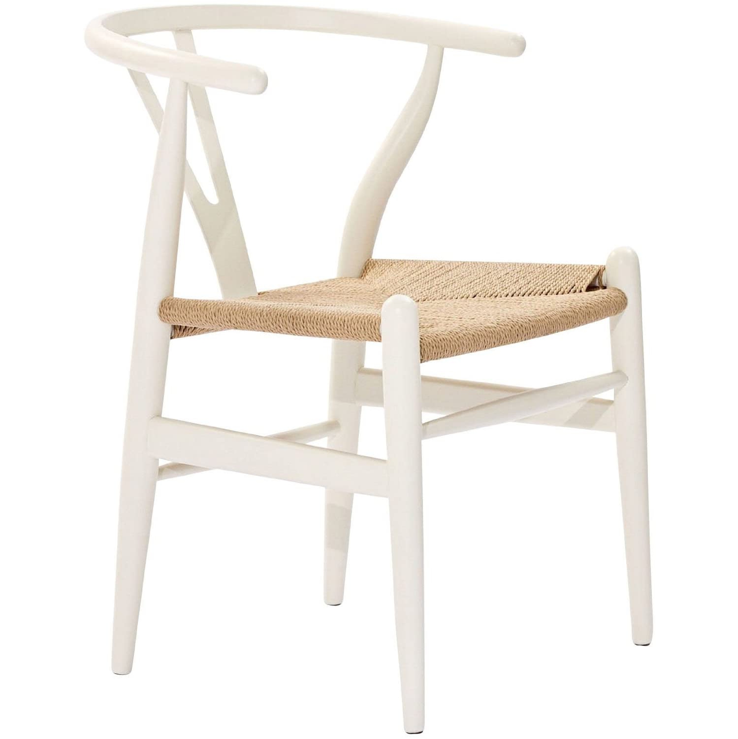 Nicer Furniture® Set of 2 Replica Hans Wegner Wishbone Chair in White