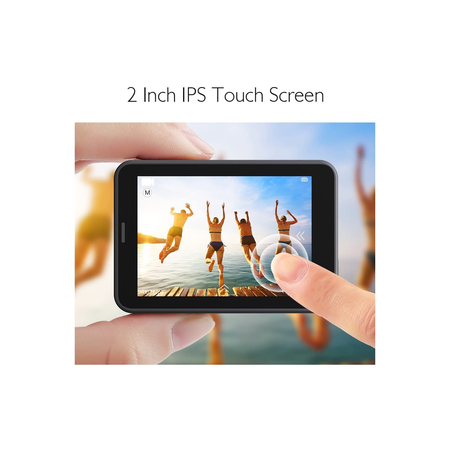 AKASO V50 Pro Native 4K 30fps 20MP WiFi Action Camera with EIS Touch Screen 30m Underwater Waterproof Camera Support External Mic Remote Control