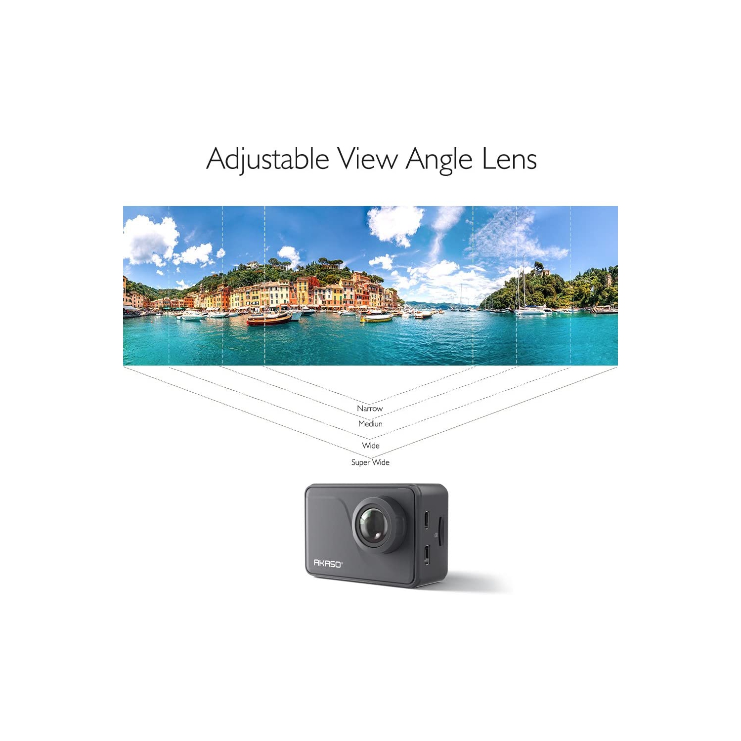AKASO V50 Pro Native 4K 30fps 20MP WiFi Action Camera with EIS Touch Screen 30m Underwater Waterproof Camera Support External Mic Remote Control