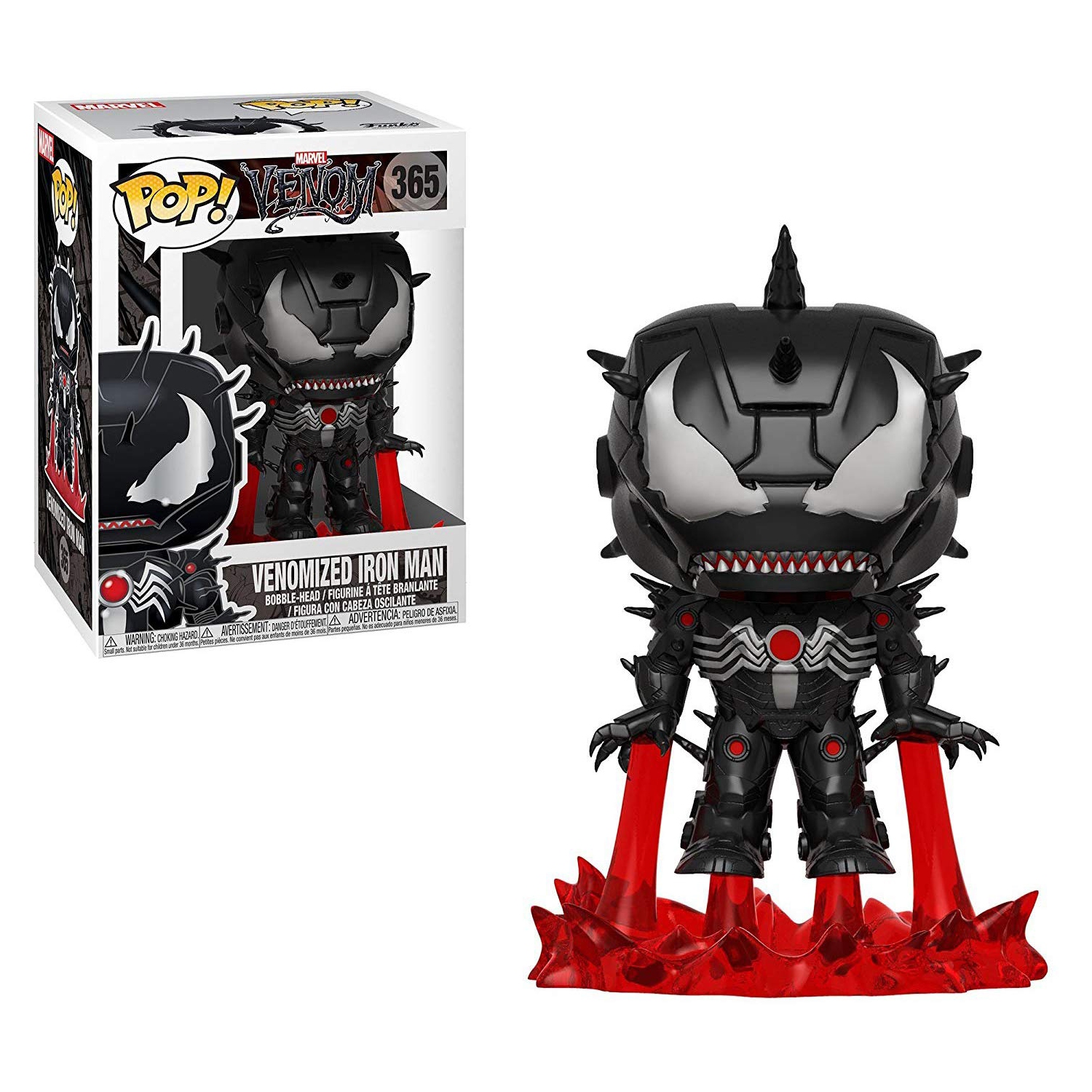 Pop Marvel 3.75 Inch Action Figure Venom - Venomized Iron Man #365