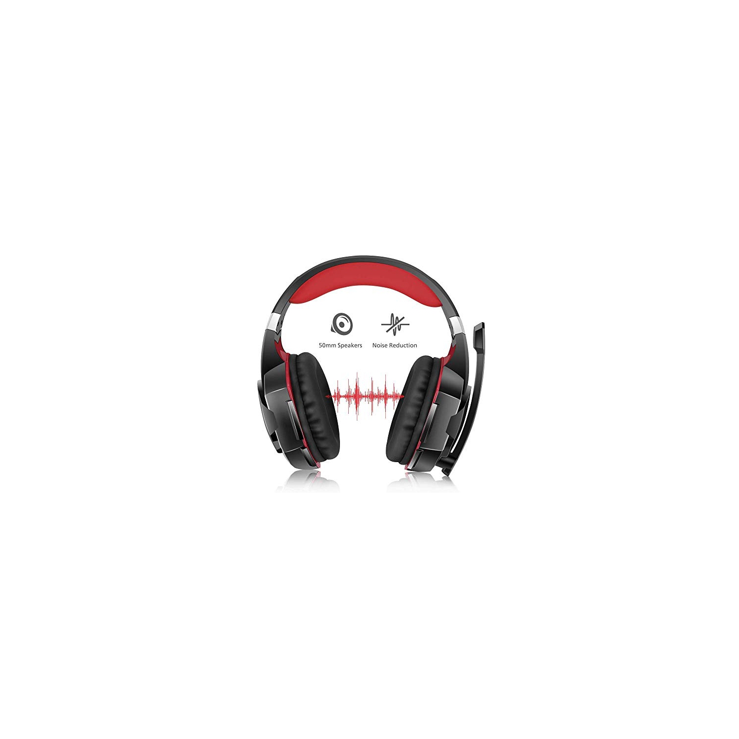 VersionTECH G2000 Gaming Headset - Black/Red