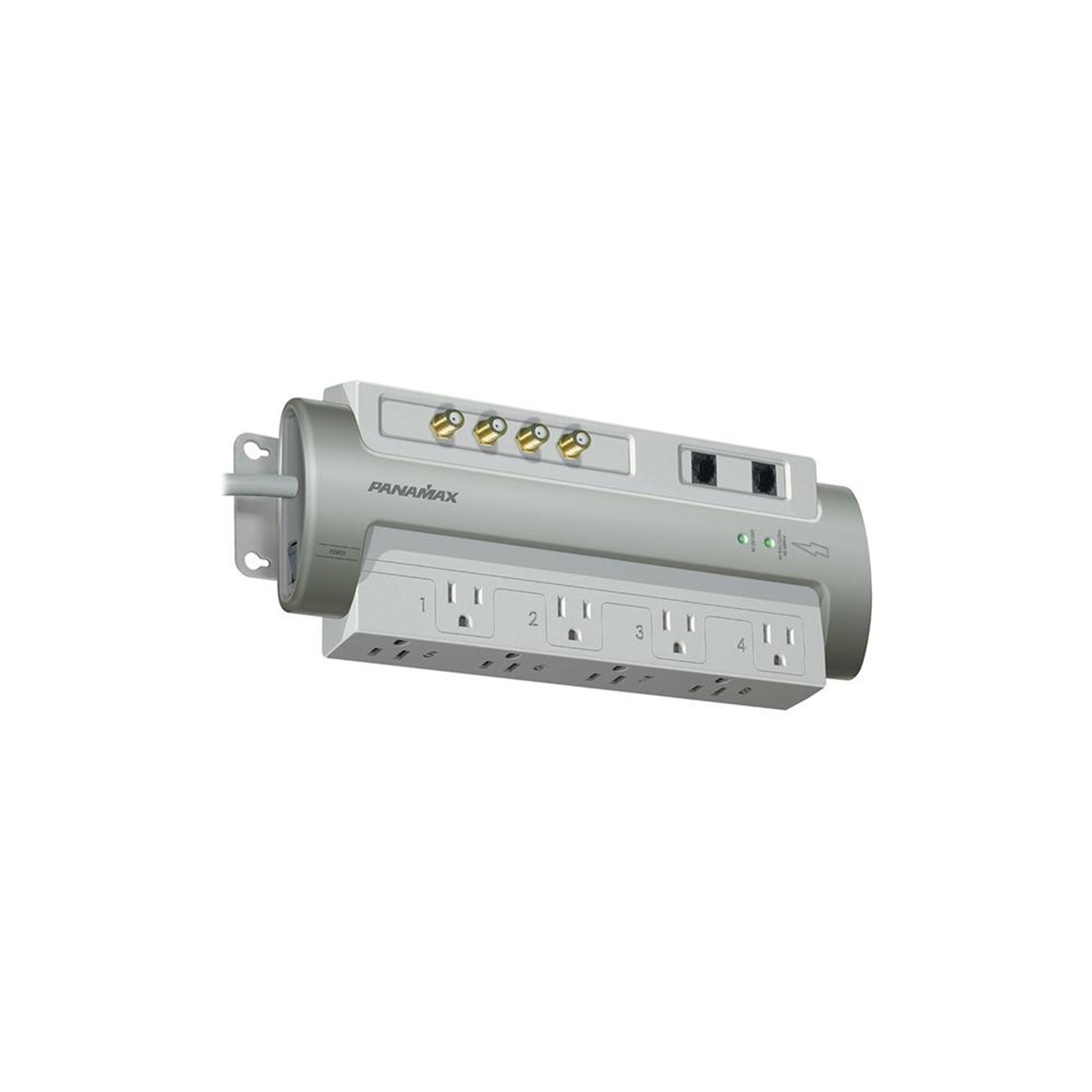 Panamax – Limiteur de surtension PM8-AV PowerMax 8 AV à 8 prises, 1125 joules, gris