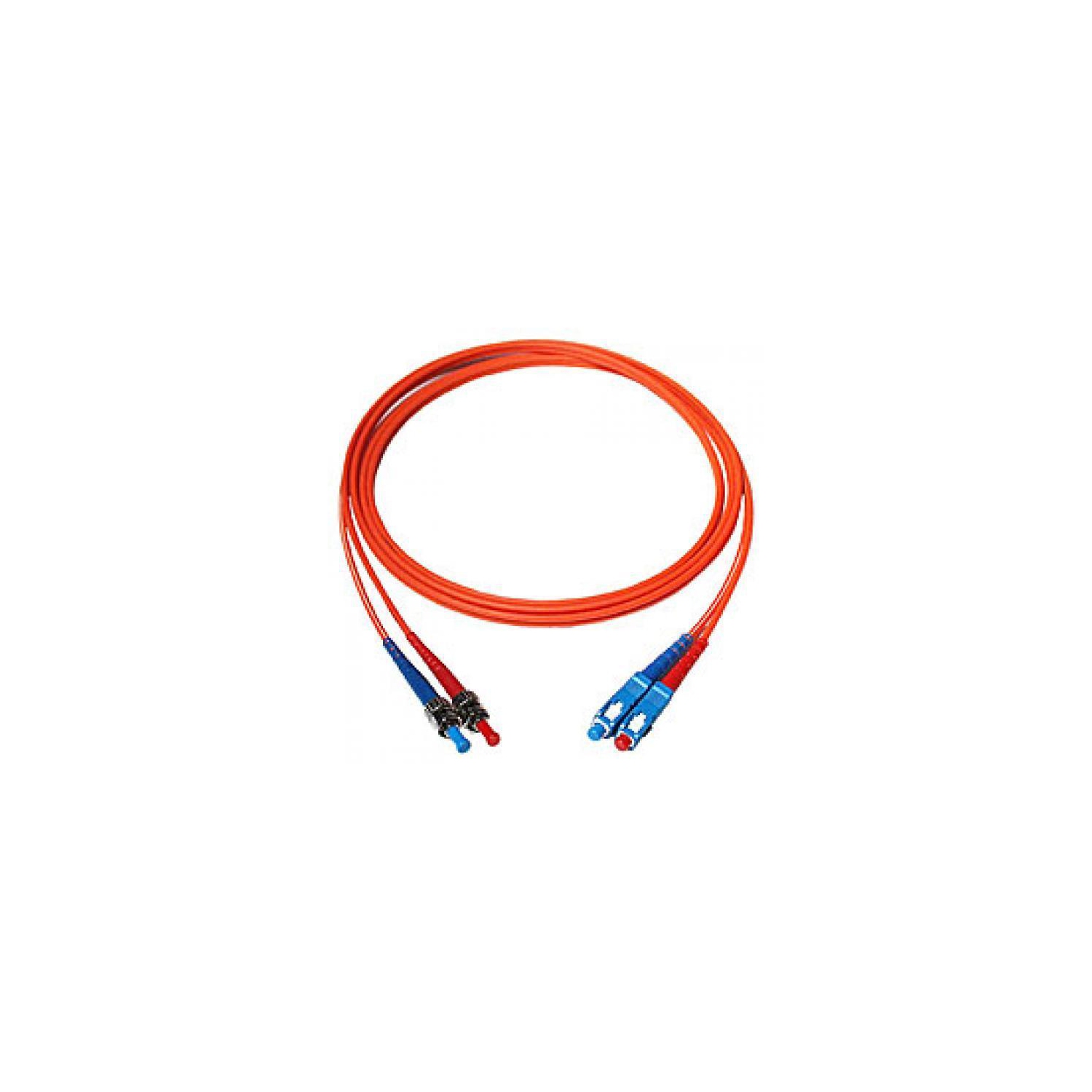 TechCraft CFOD-STSC1M Optic Fiber Network Cable OM1 ST to SC Optical Orange 1m