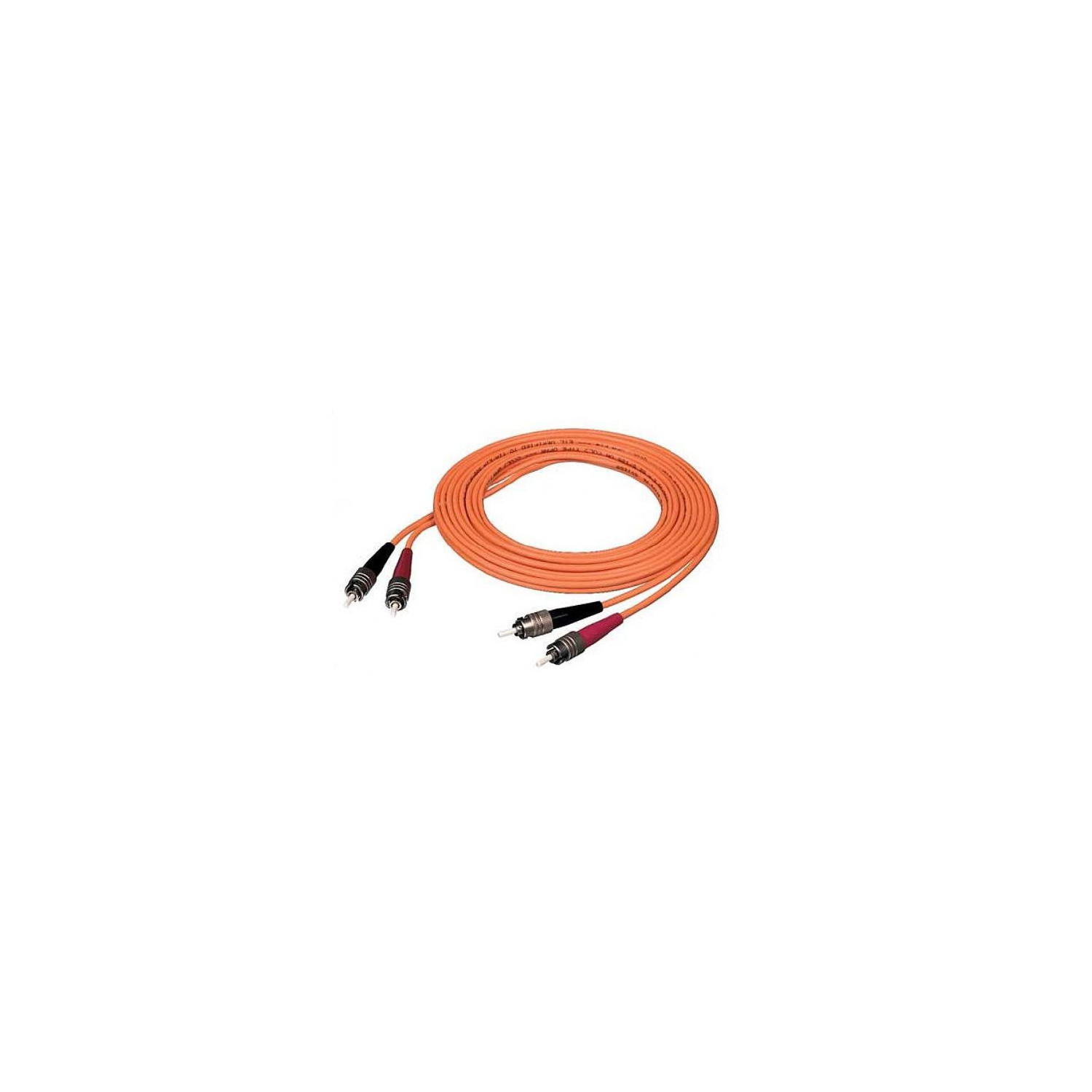 TechCraft CFO50-STST2M Optic Fiber Network Cable OM2 ST to ST Optical Orange 2m