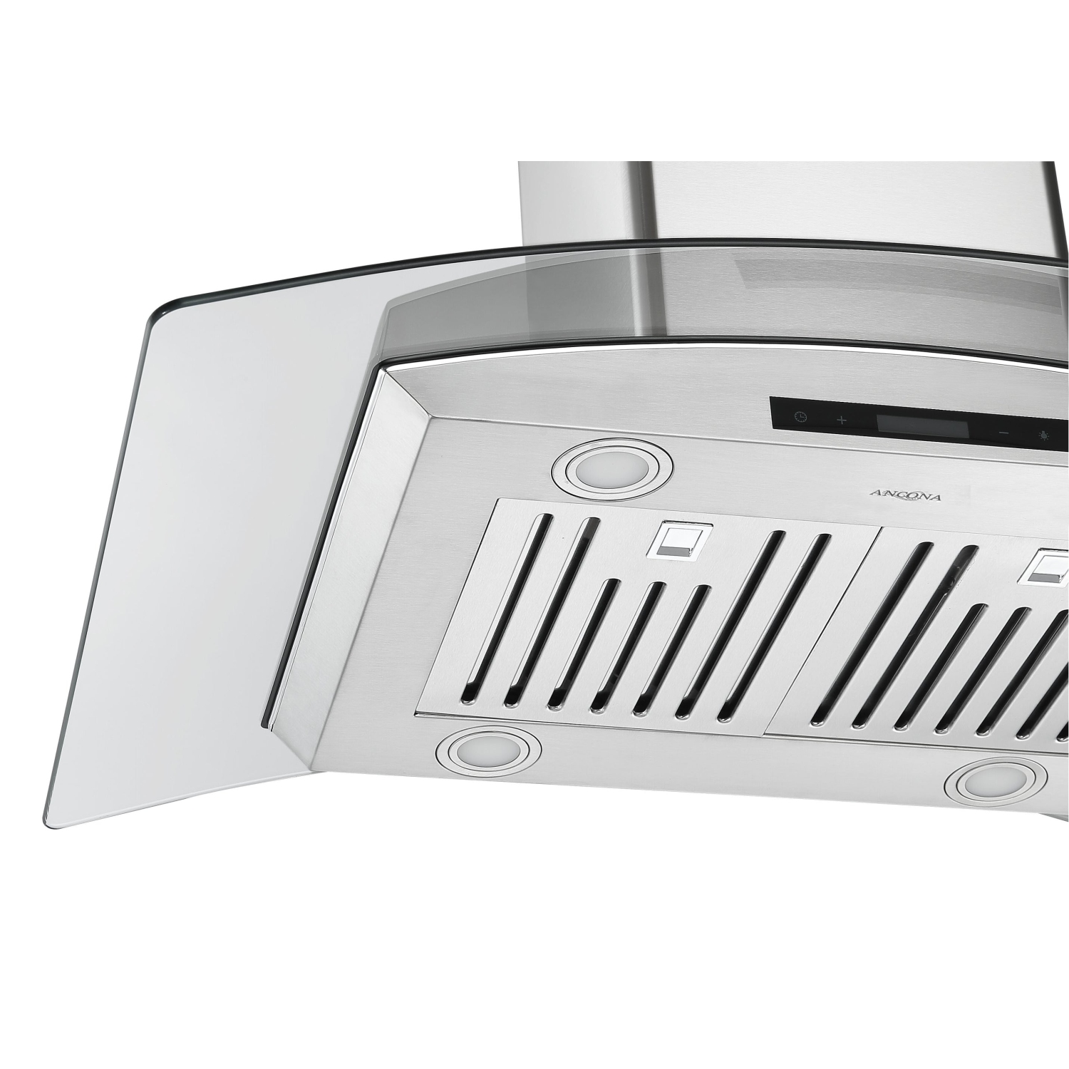 Ancona IGCB636 36" Island Glass Range Hood in Stainless Steel