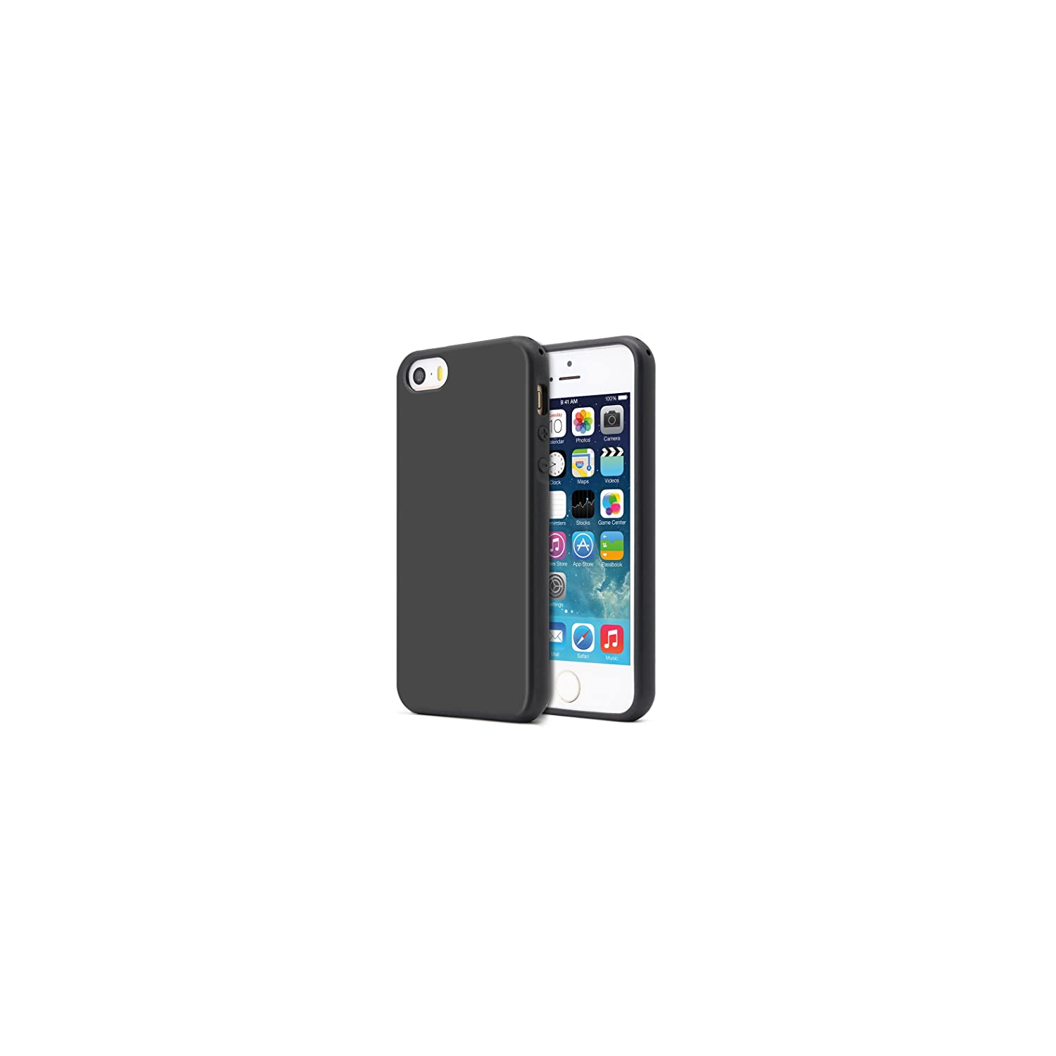 【CSmart】 Ultra Thin Soft TPU Silicone Jelly Bumper Back Cover Case for iPhone 5C, Transparent Black
