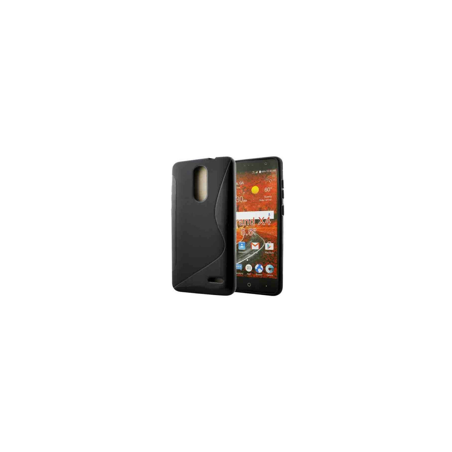 【CSmart】 Ultra Thin Soft TPU Silicone Jelly Bumper Back Cover Case for ZTE Grand X4, Black