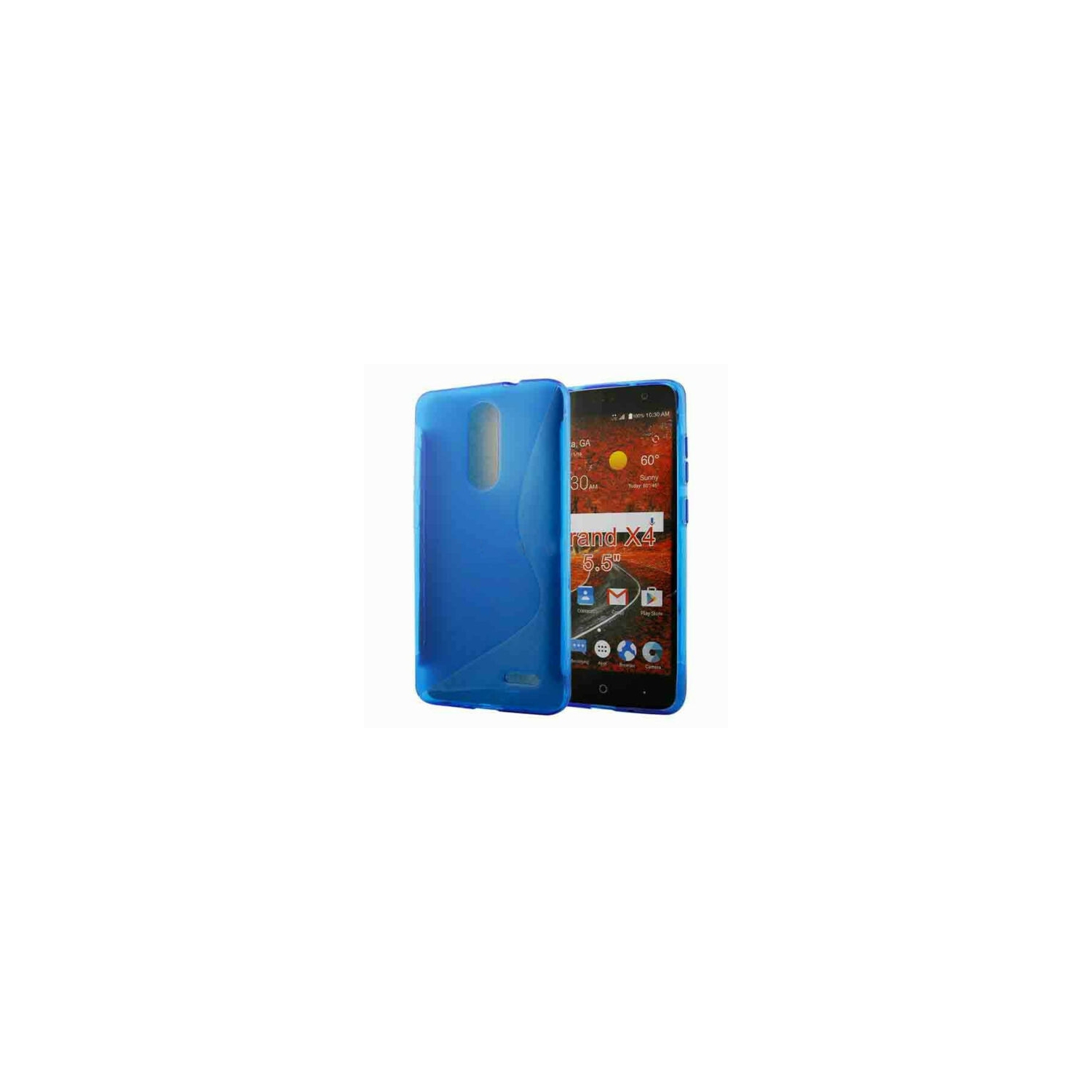 【CSmart】 Ultra Thin Soft TPU Silicone Jelly Bumper Back Cover Case for ZTE Grand X4, Blue