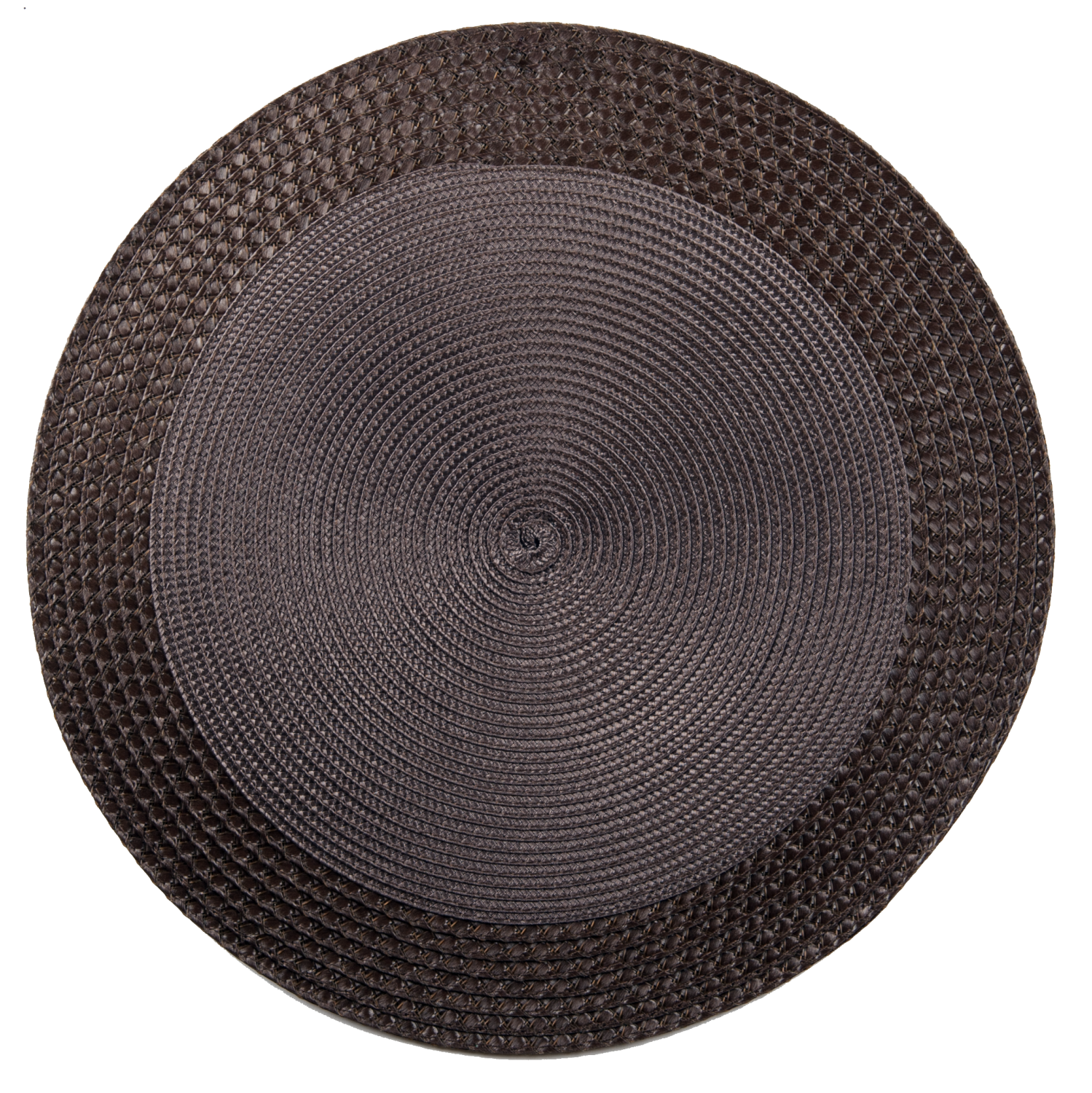 VINYL ROUND P/MAT WITH BORDER(SET OF 12)