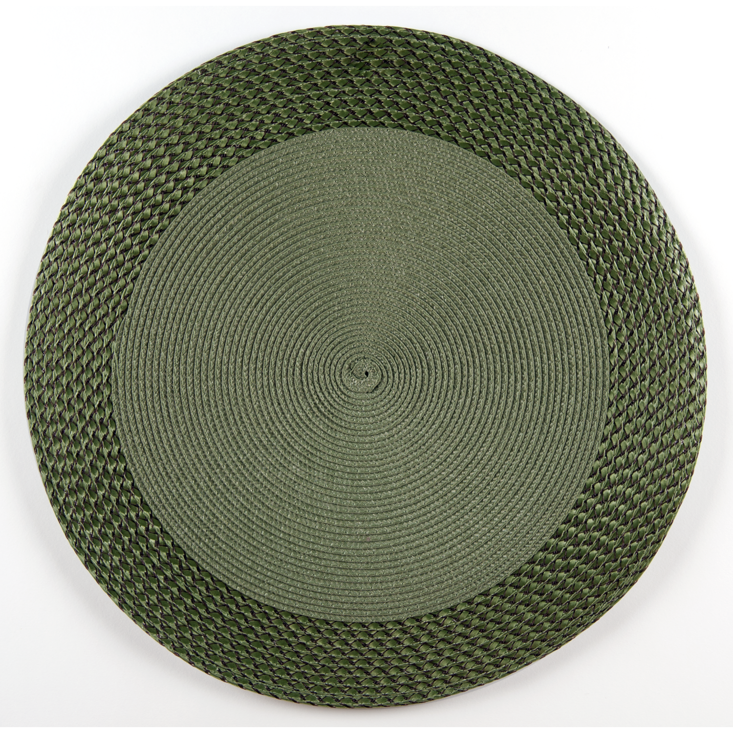 VINYL ROUND PLACEMAT WITH BORDER(SET OF 12)