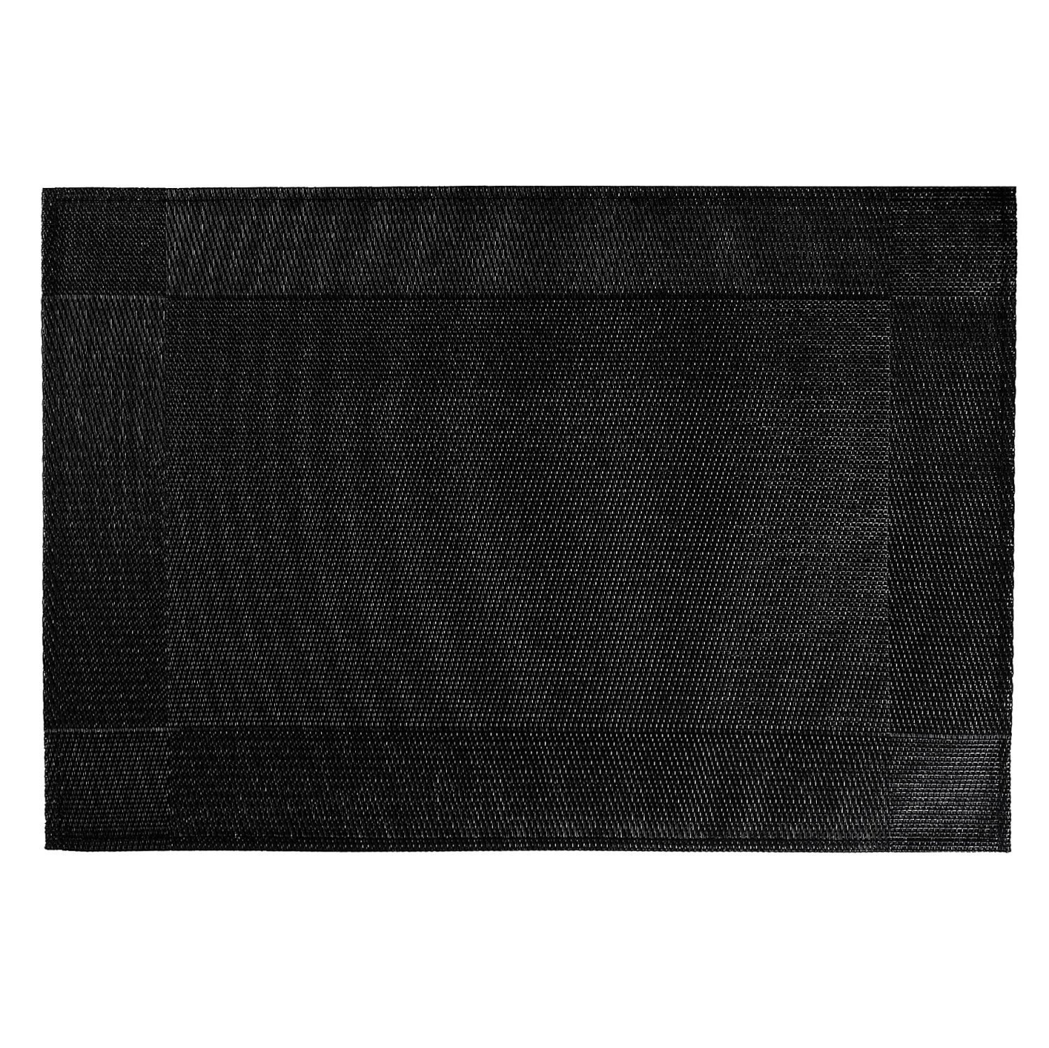 VINYL PLACEMAT (BLACK)(SET OF 12)