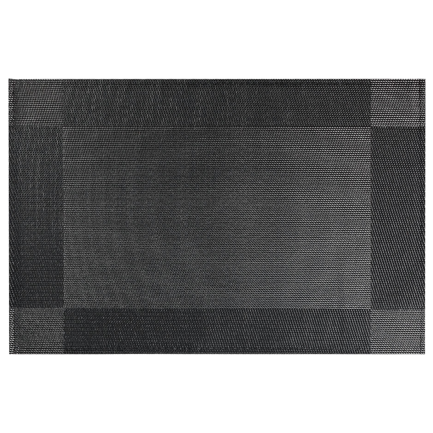 VINYL PLACEMAT (CHARCOAL)(SET OF 12)