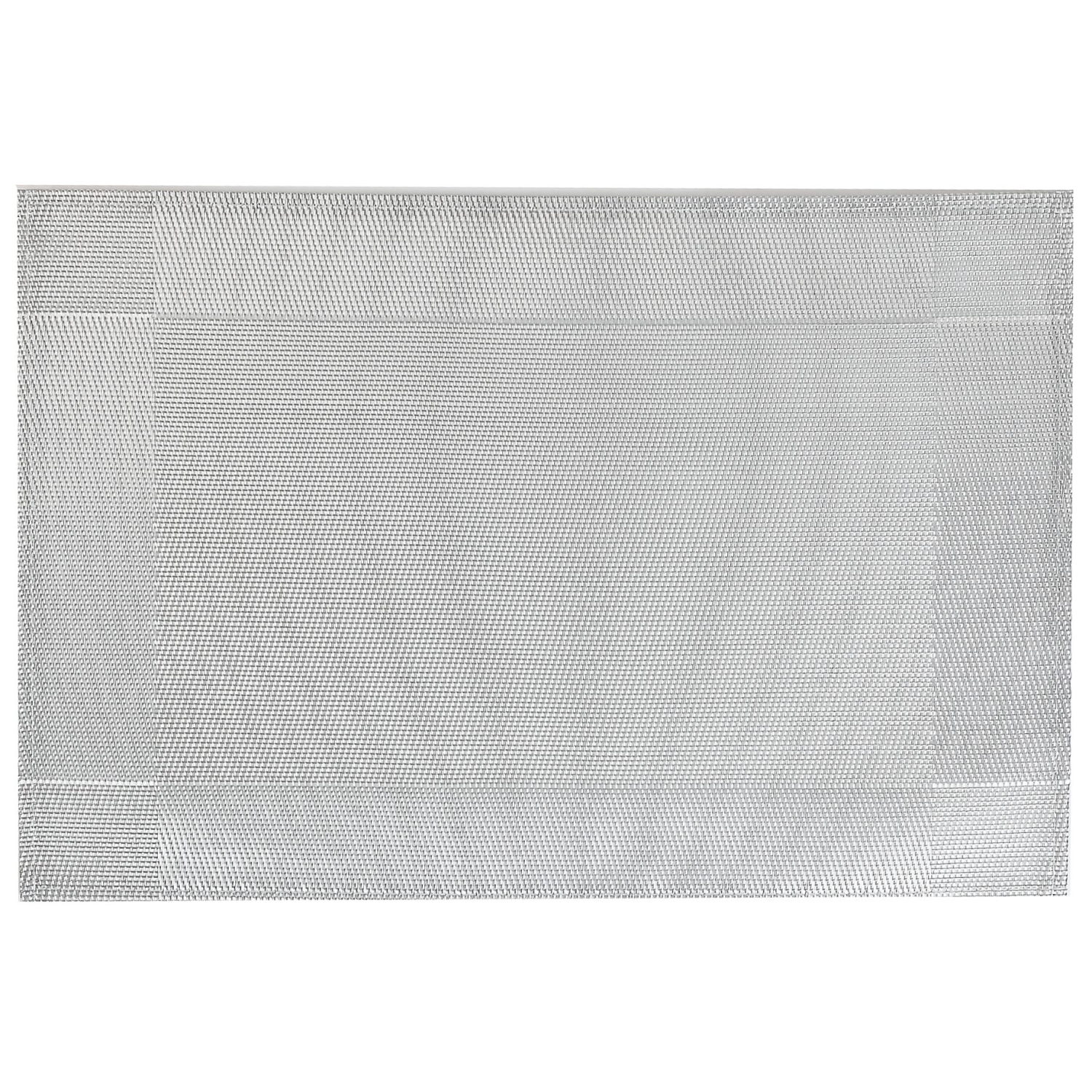 NAPPERON EN VINYLE (ARGENTÉ) (ENSEMBLE DE 12)