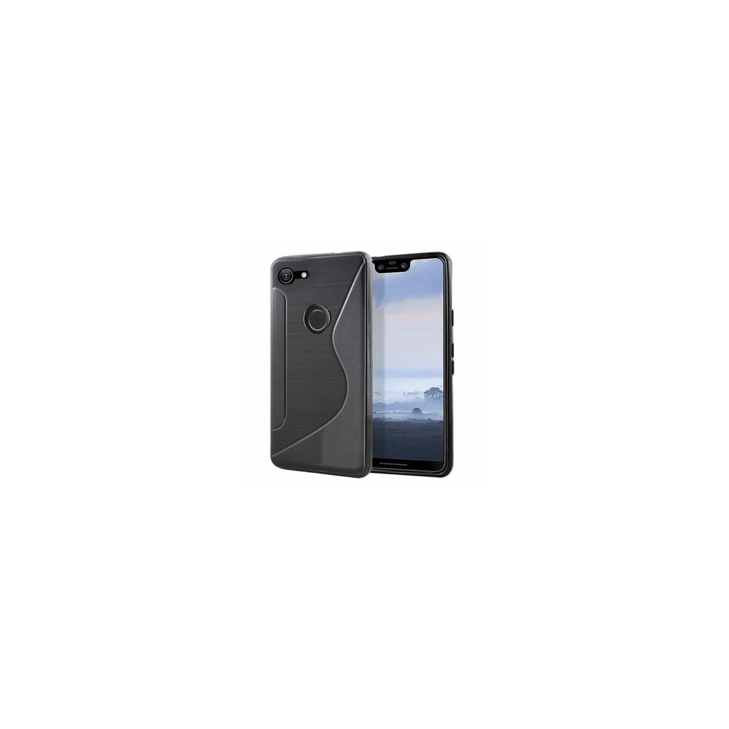 【CSmart】 Ultra Thin Soft TPU Silicone Jelly Bumper Back Cover Case for Google Pixel 3a XL, Black