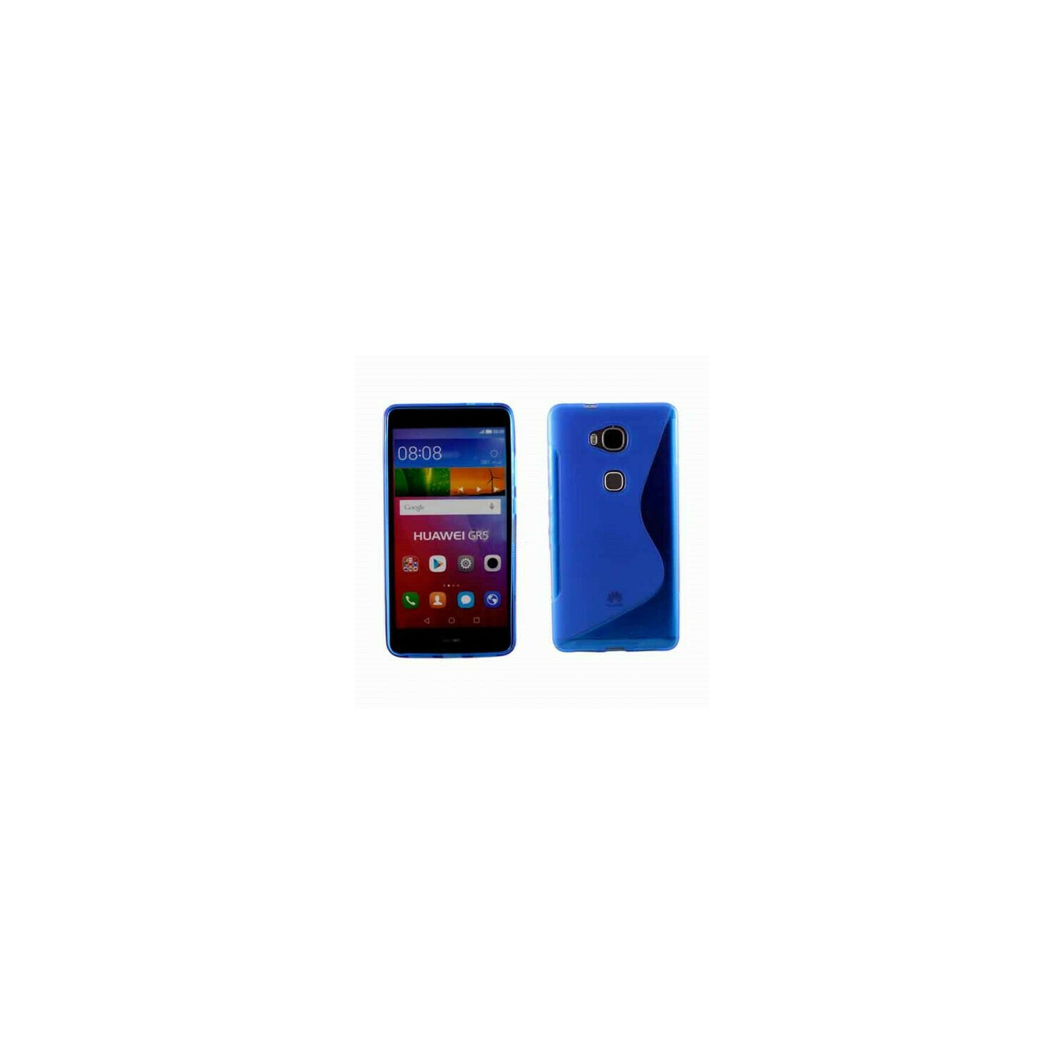 【CSmart】 Ultra Thin Soft TPU Silicone Jelly Bumper Back Cover Case for Huawei GR5 / Honor 5x, Blue