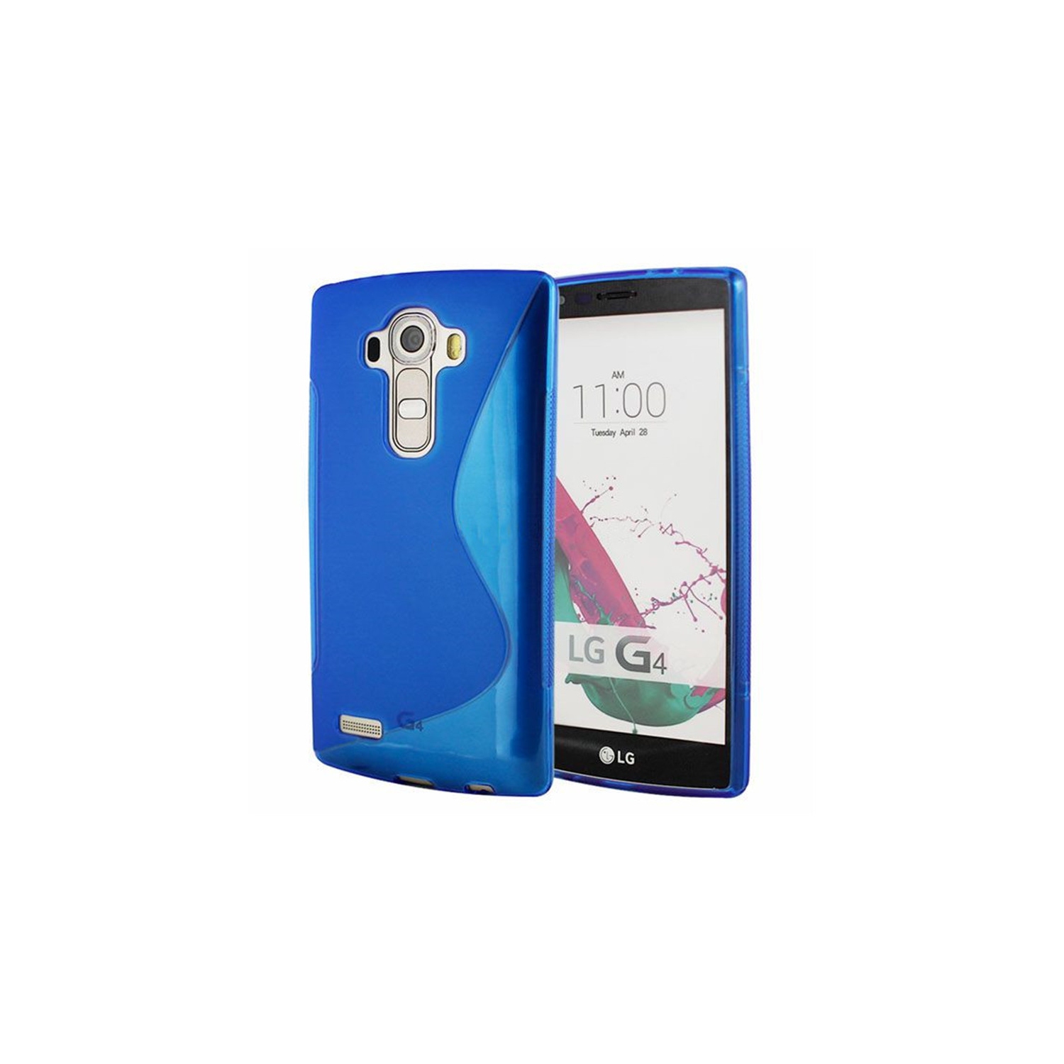 【CSmart】 Ultra Thin Soft TPU Silicone Jelly Bumper Back Cover Case for LG G4, Blue