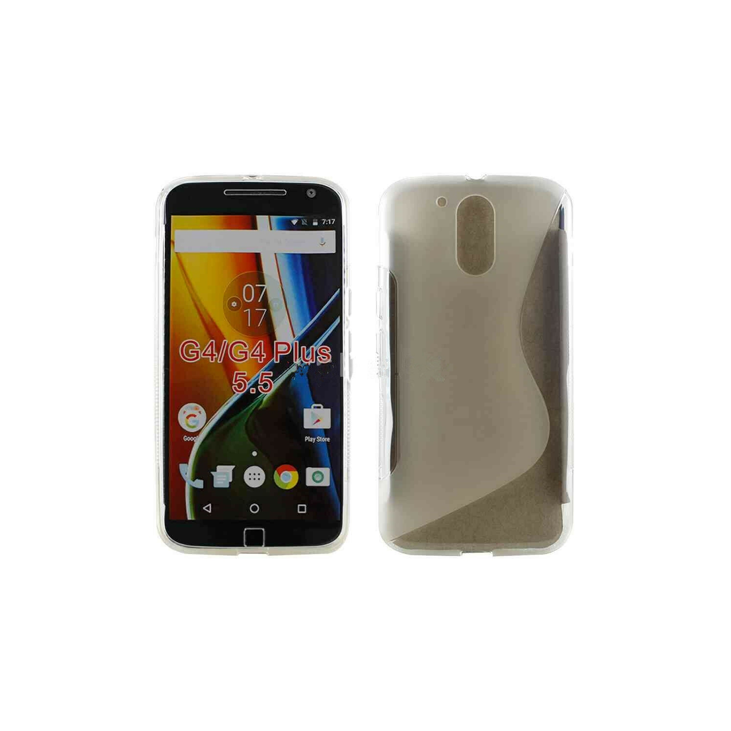 【CSmart】 Ultra Thin Soft TPU Silicone Jelly Bumper Back Cover Case for Motorola G4 Play, Clear