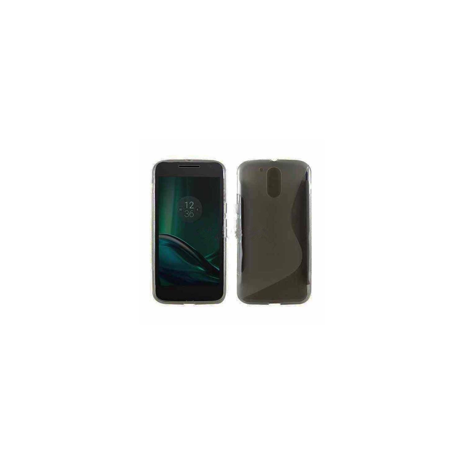 【CSmart】 Ultra Thin Soft TPU Silicone Jelly Bumper Back Cover Case for Motorola G4 / G4 Plus, Smoke