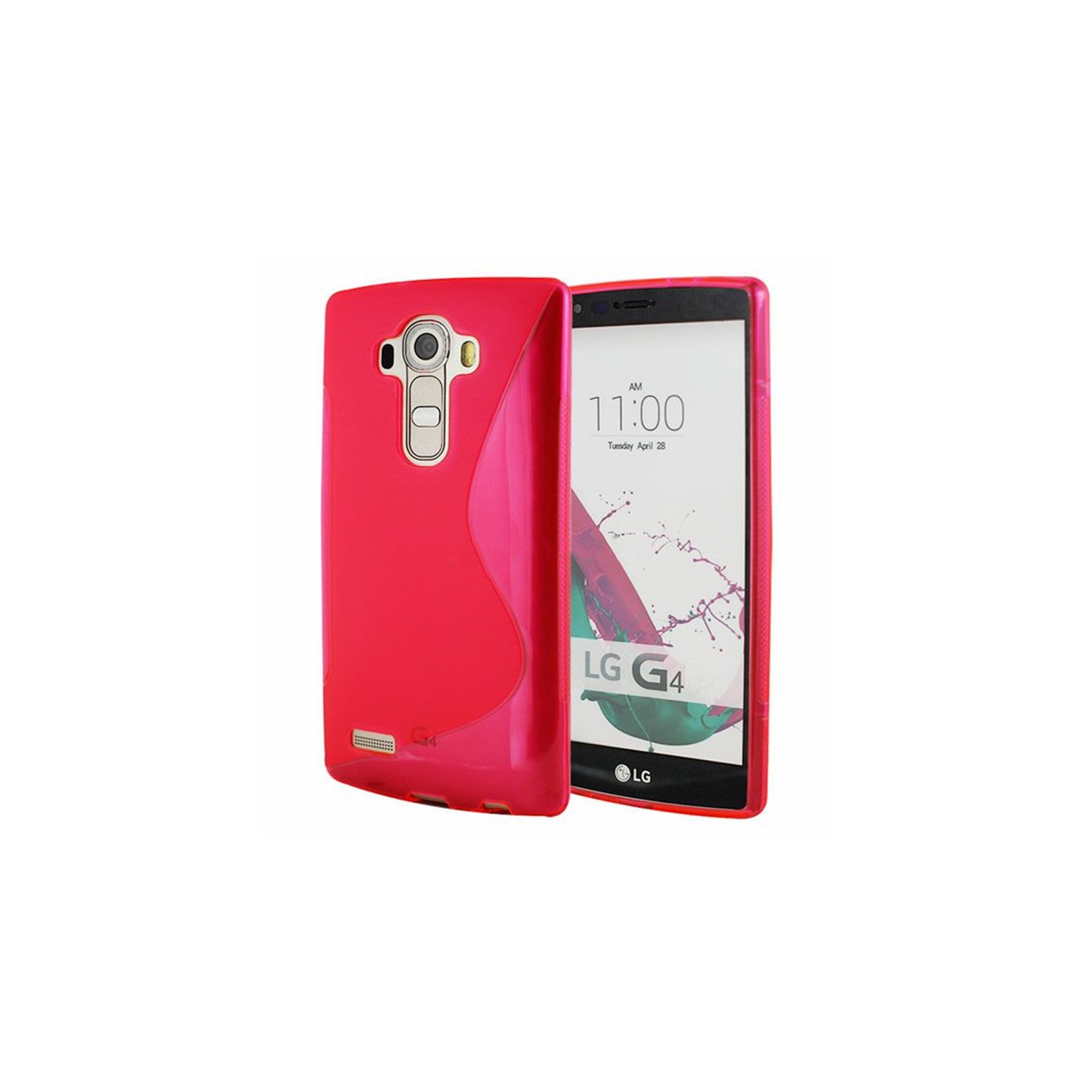 【CSmart】 Ultra Thin Soft TPU Silicone Jelly Bumper Back Cover Case for LG G4, Hot Pink