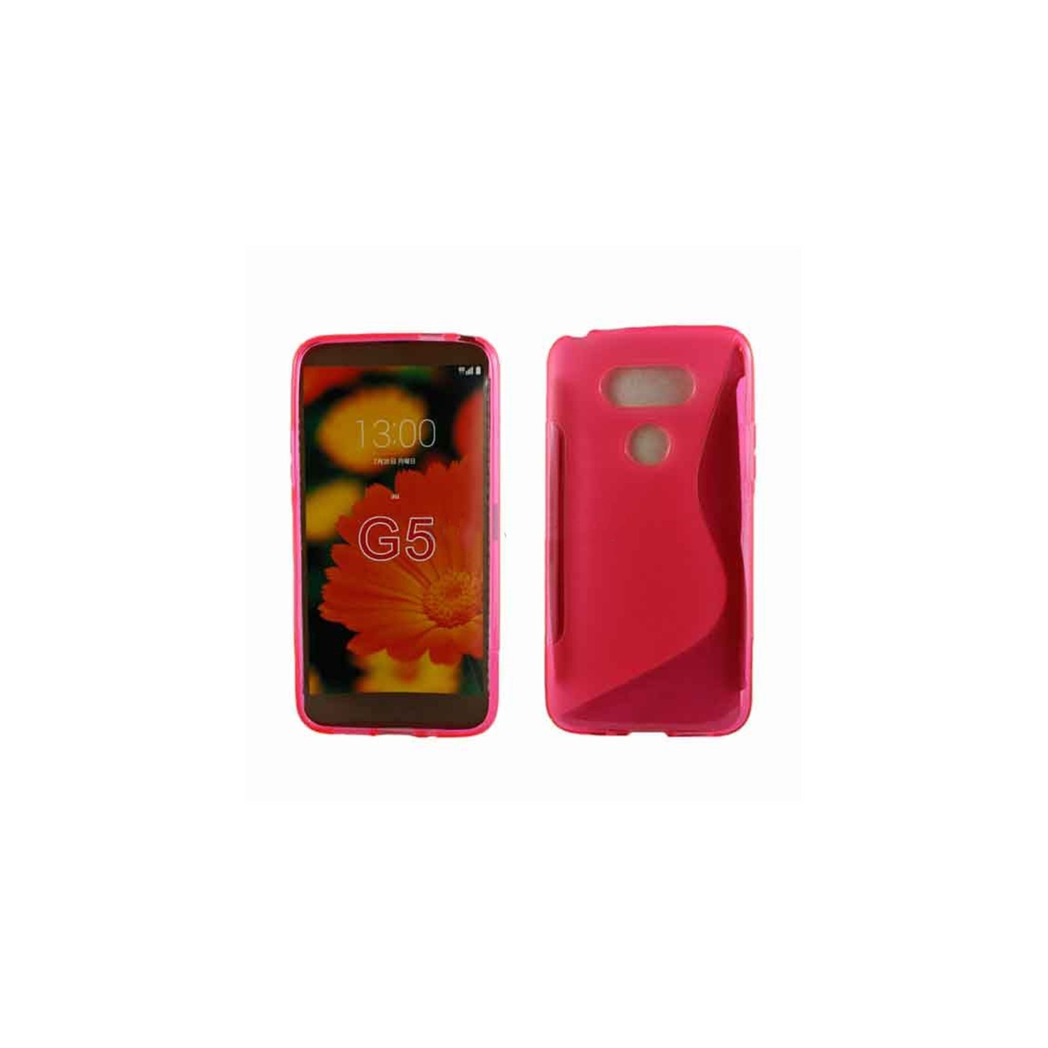 【CSmart】 Ultra Thin Soft TPU Silicone Jelly Bumper Back Cover Case for LG G5, Pink
