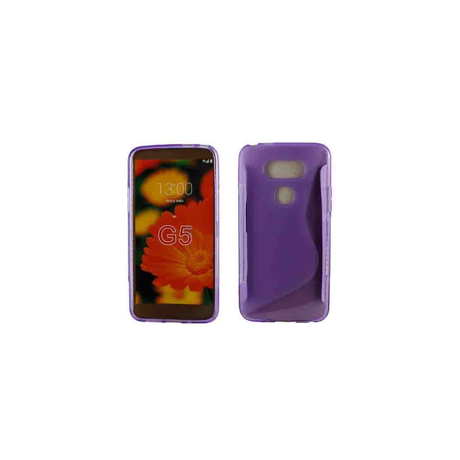【CSmart】 Ultra Thin Soft TPU Silicone Jelly Bumper Back Cover Case for LG G5, Purple