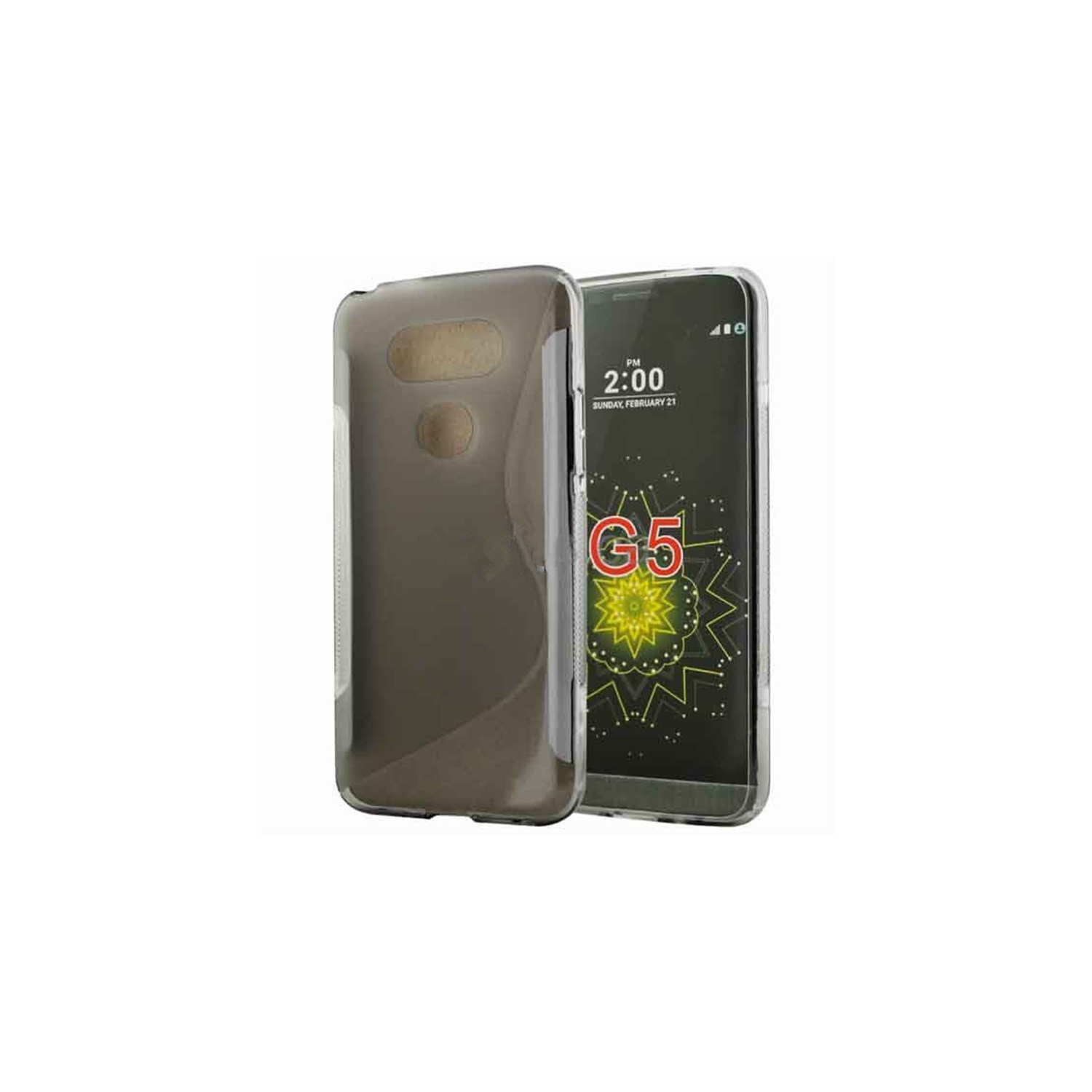 【CSmart】 Ultra Thin Soft TPU Silicone Jelly Bumper Back Cover Case for LG G5, Smoke