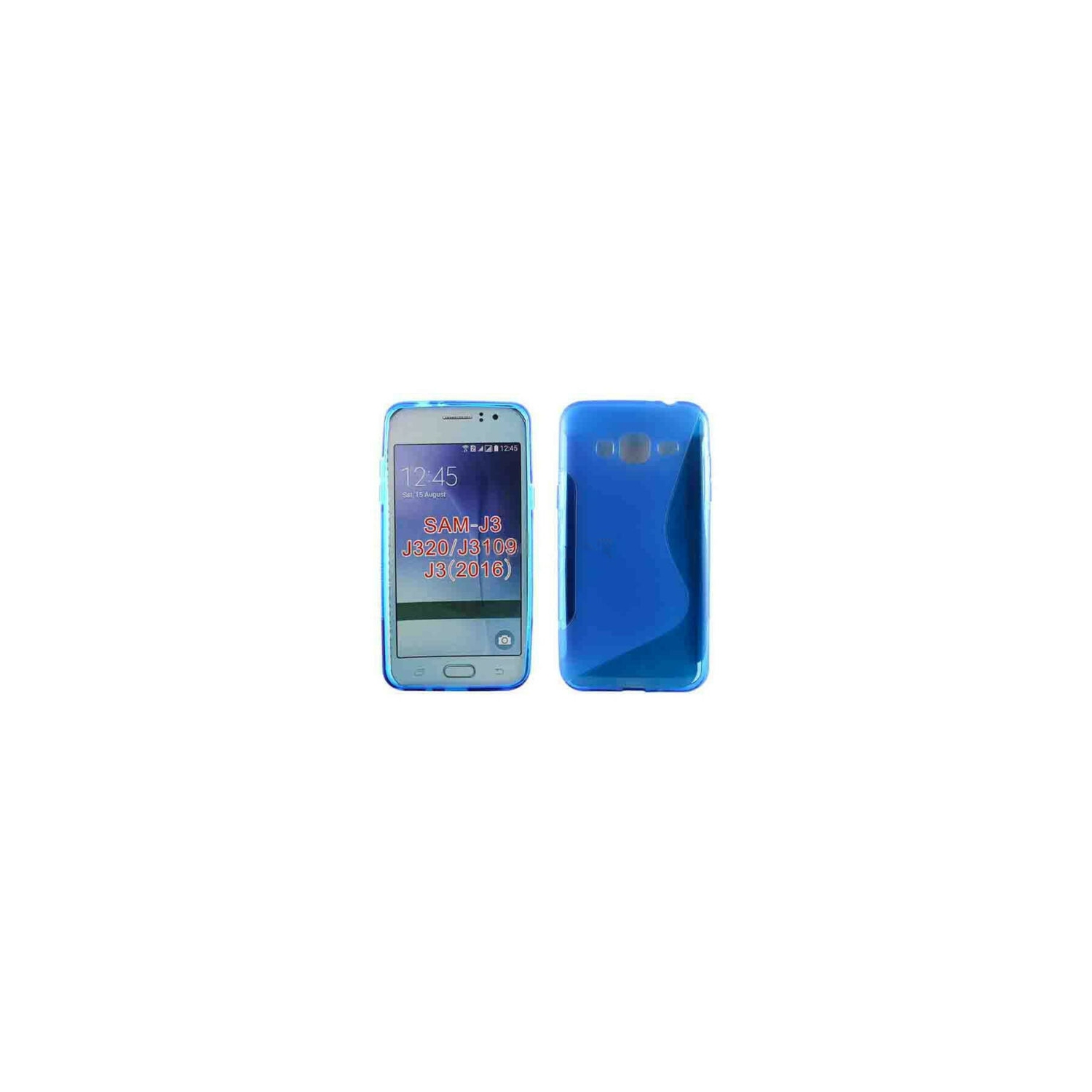 【CSmart】 Ultra Thin Soft TPU Silicone Jelly Bumper Back Cover Case for Samsung Galaxy J3 2016, Blue