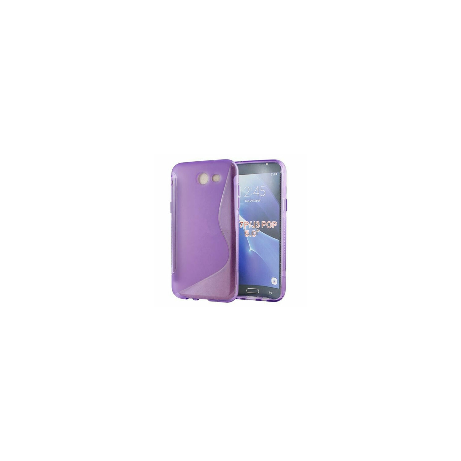 【CSmart】 Ultra Thin Soft TPU Silicone Jelly Bumper Back Cover Case for Samsung Galaxy J3 Prime / J3 2017, Purple