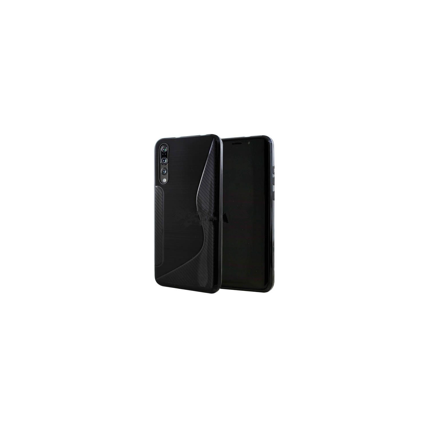 【CSmart】 Ultra Thin Soft TPU Silicone Jelly Bumper Back Cover Case for Samsung Galaxy A70, Black