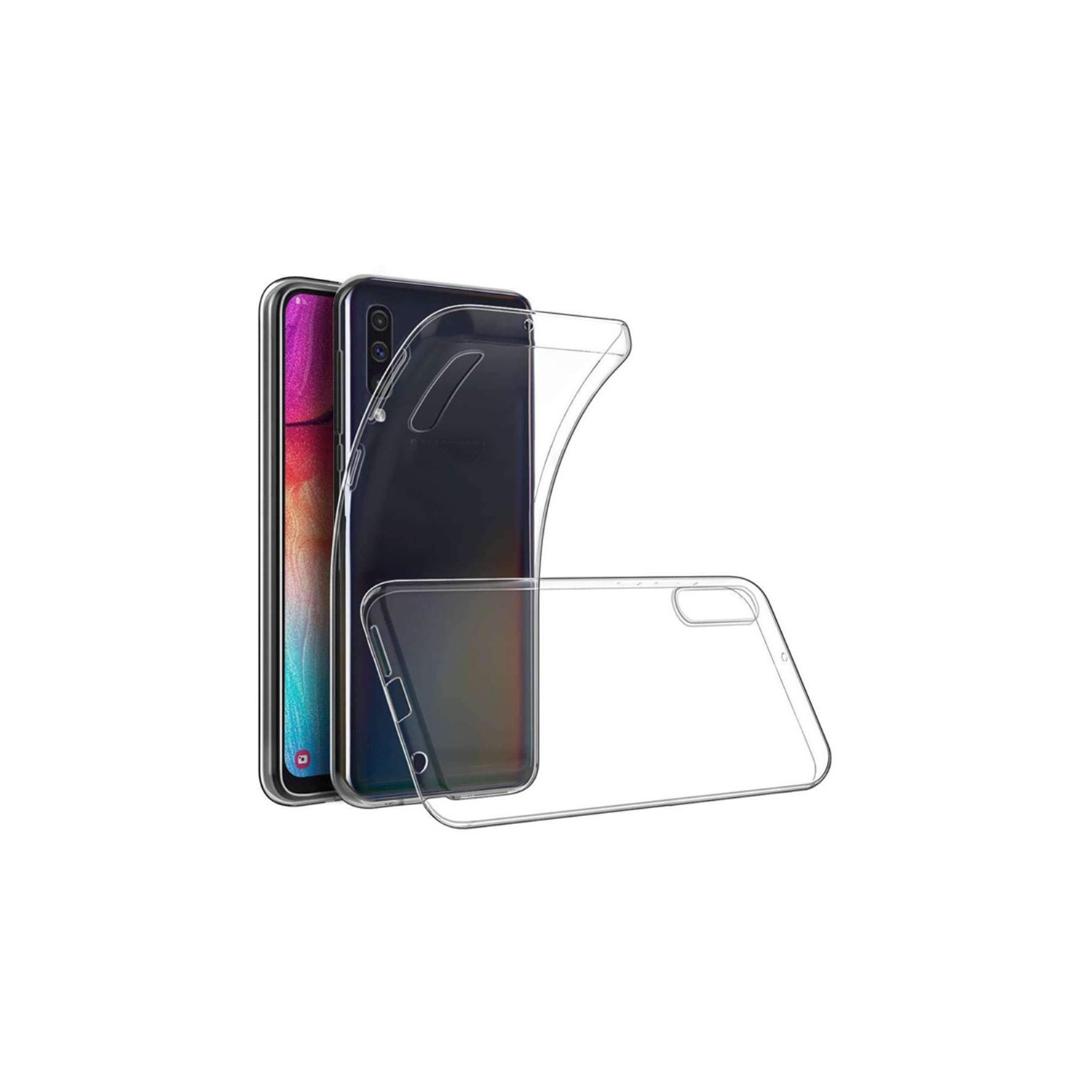 【CSmart personnalisé personnalisé de protection arrière en TPUR souple et en silicone souple pour Galaxy A70 de Samsung, transparent