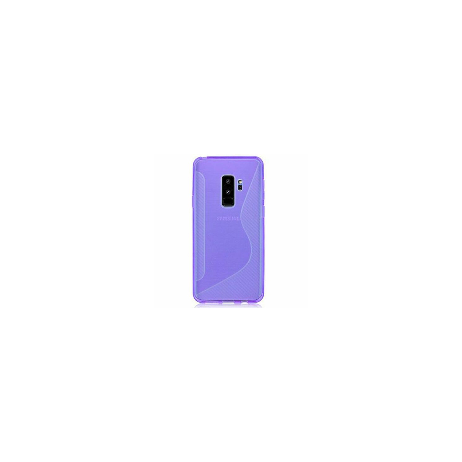 Étui Coque de protection arrière ultra fin et souple en silicone TPU Jelly pour Samsung Galaxy S9, violet