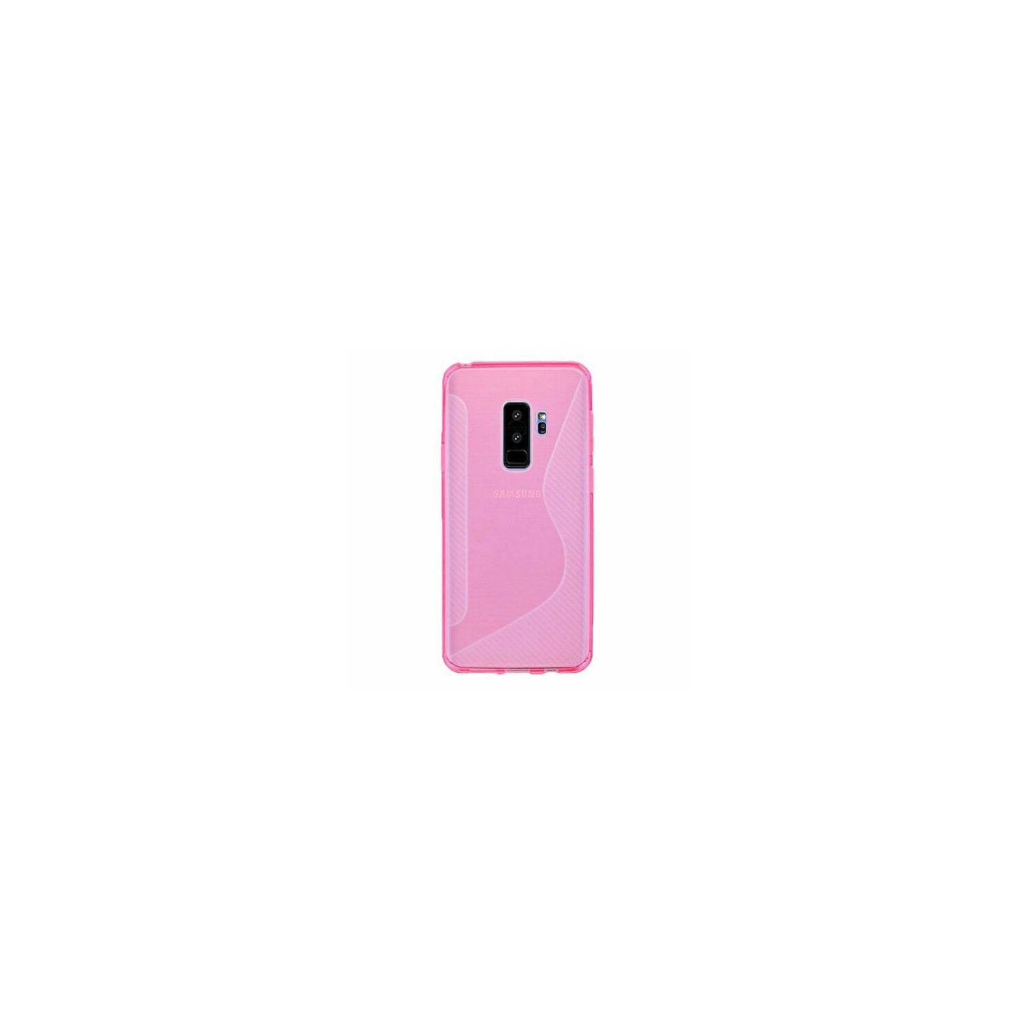 【CSmart】 Ultra Thin Soft TPU Silicone Jelly Bumper Back Cover Case for Samsung Galaxy S9 Plus, Hot Pink