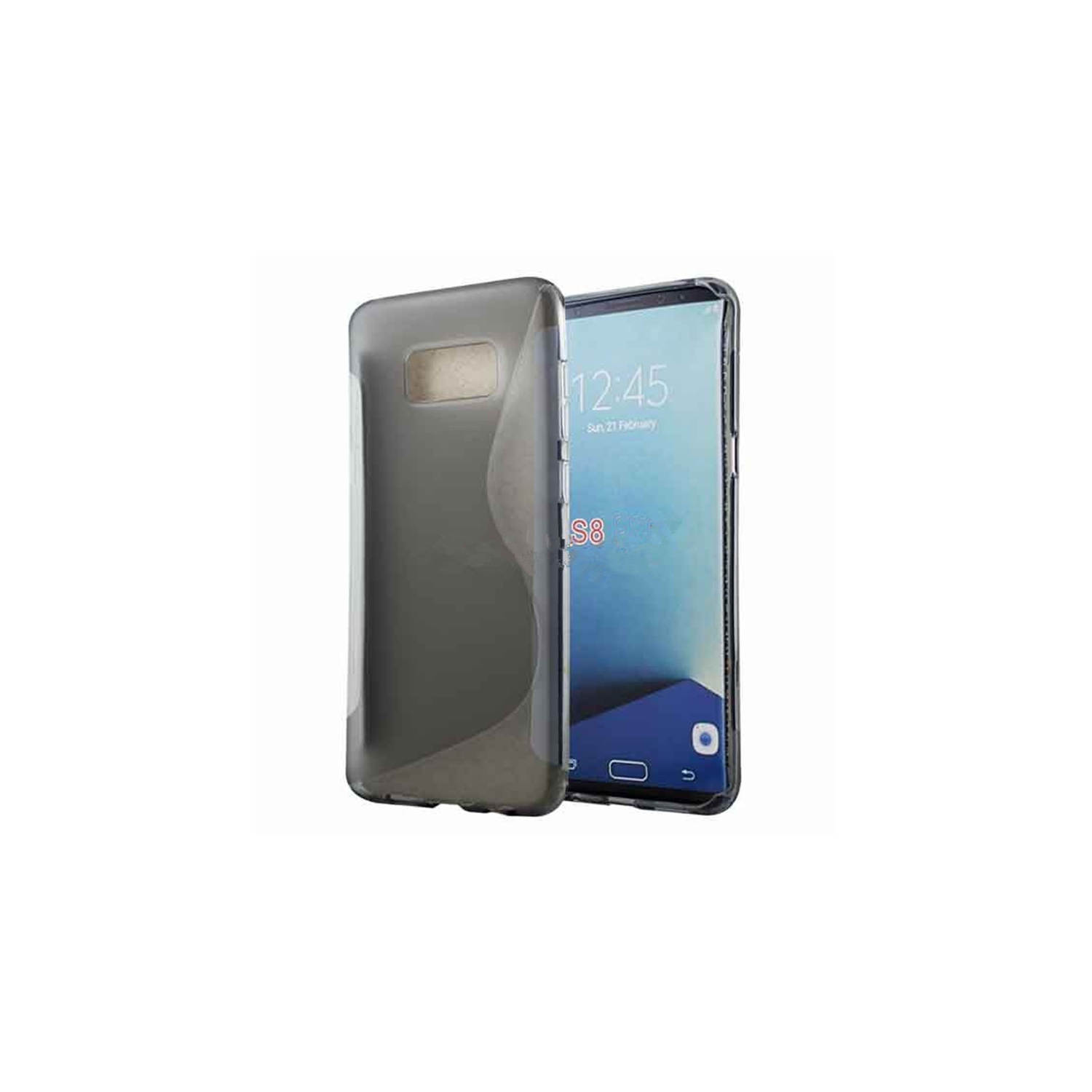 【CSmart】 Ultra Thin Soft TPU Silicone Jelly Bumper Back Cover Case for Samsung Galaxy S8, Smoke