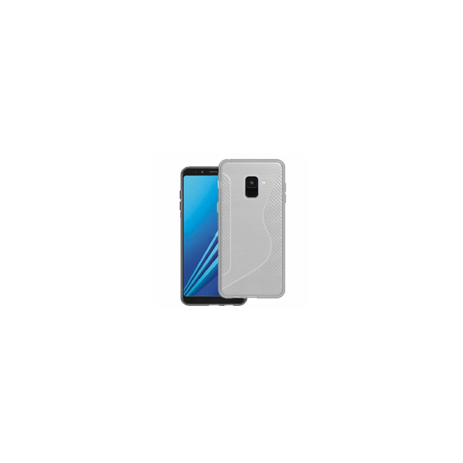【CSmart personnalisé personnalisé de protection arrière en TPUR souple et en silicone souple pour Galaxy A8 de Samsung 2018, transparent