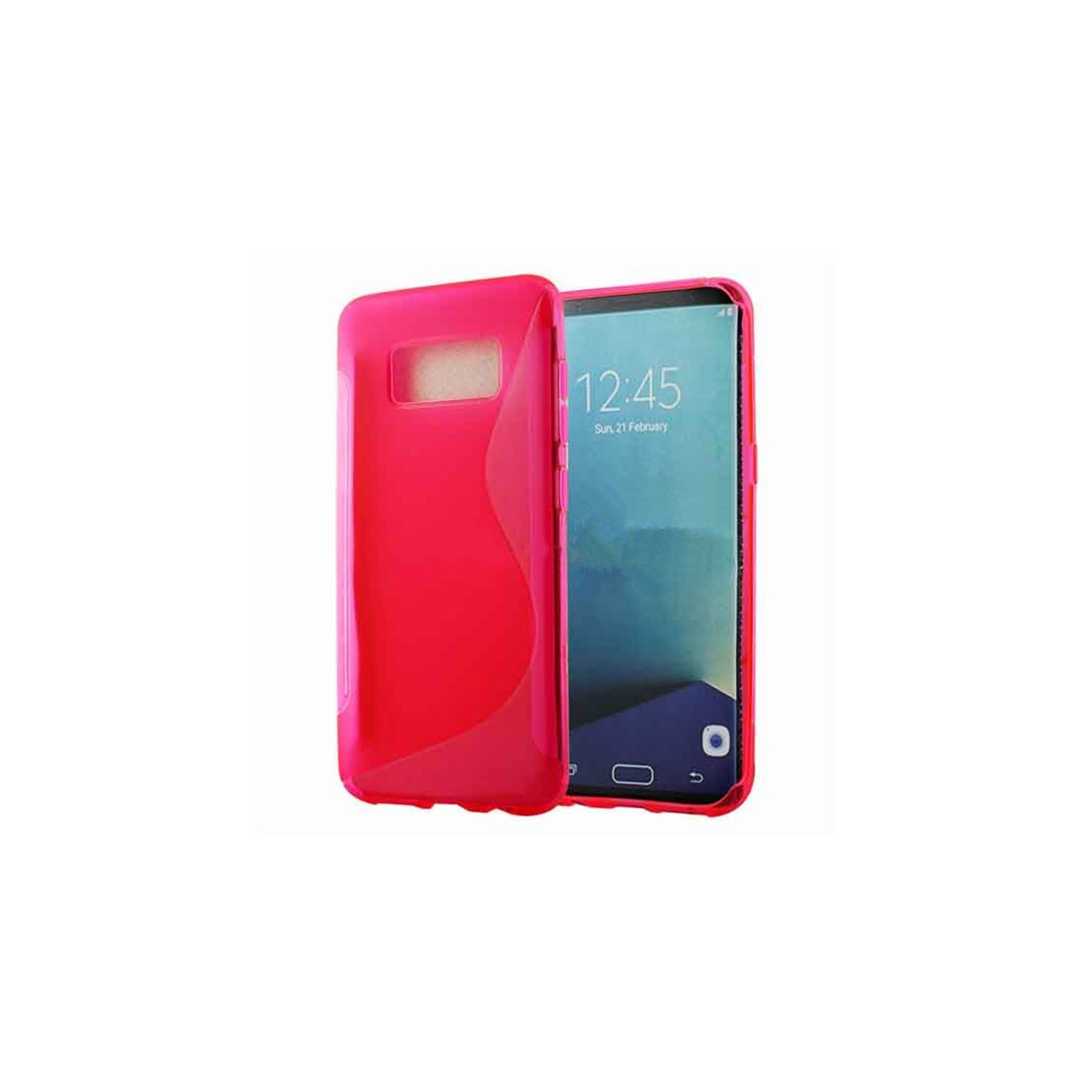 【CSmart】 Ultra Thin Soft TPU Silicone Jelly Bumper Back Cover Case for Samsung Galaxy S8 Plus, Hot Pink