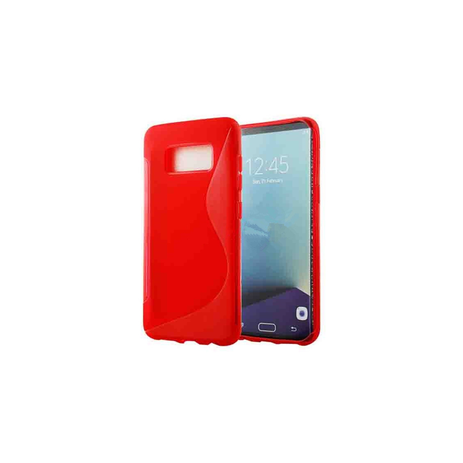 【CSmart】 Ultra Thin Soft TPU Silicone Jelly Bumper Back Cover Case for Samsung Galaxy S8 Plus, Red