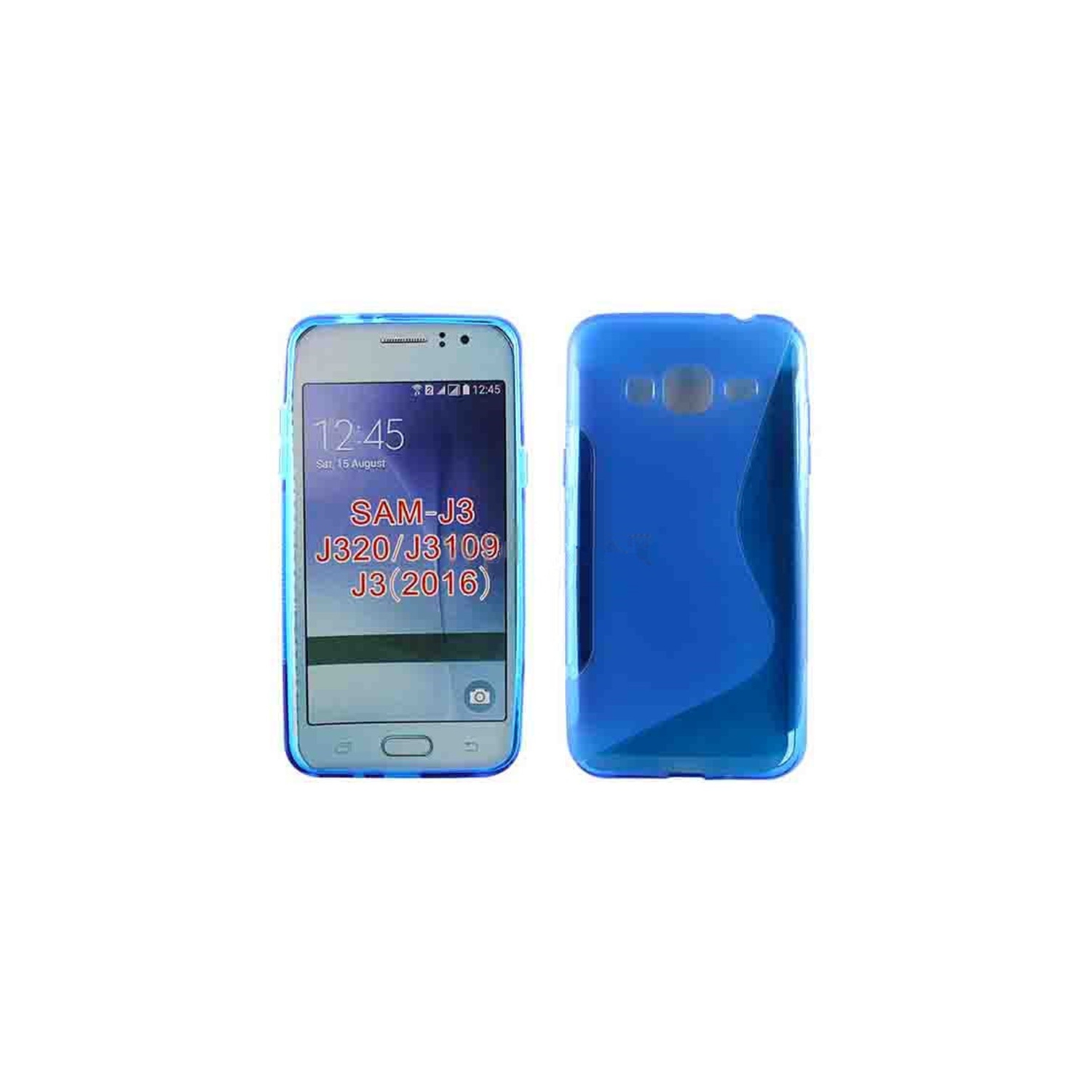 【CSmart】 Ultra Thin Soft TPU Silicone Jelly Bumper Back Cover Case for Samsung Galaxy J3 2018, Blue