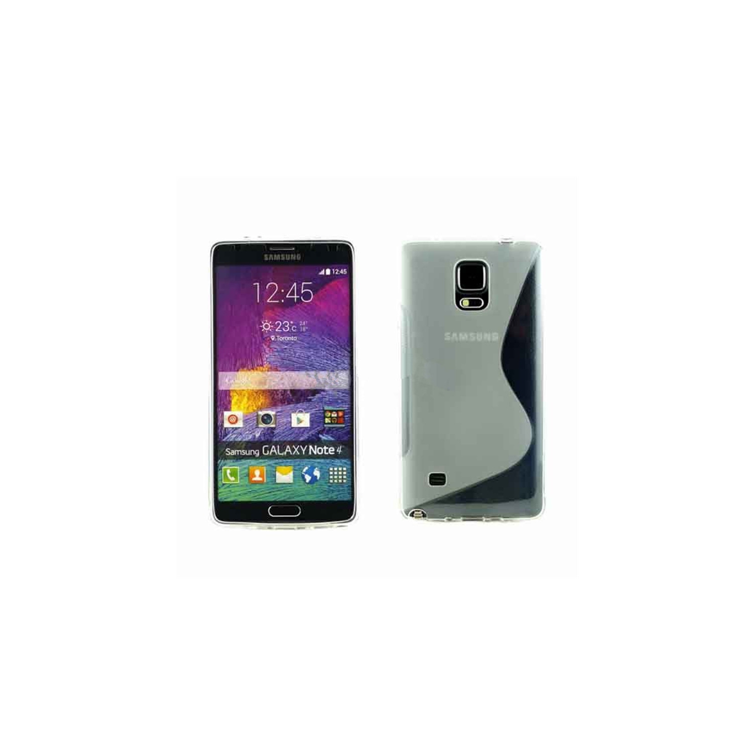 【CSmart】 Ultra Thin Soft TPU Silicone Jelly Bumper Back Cover Case for Samsung Note 4, Clear