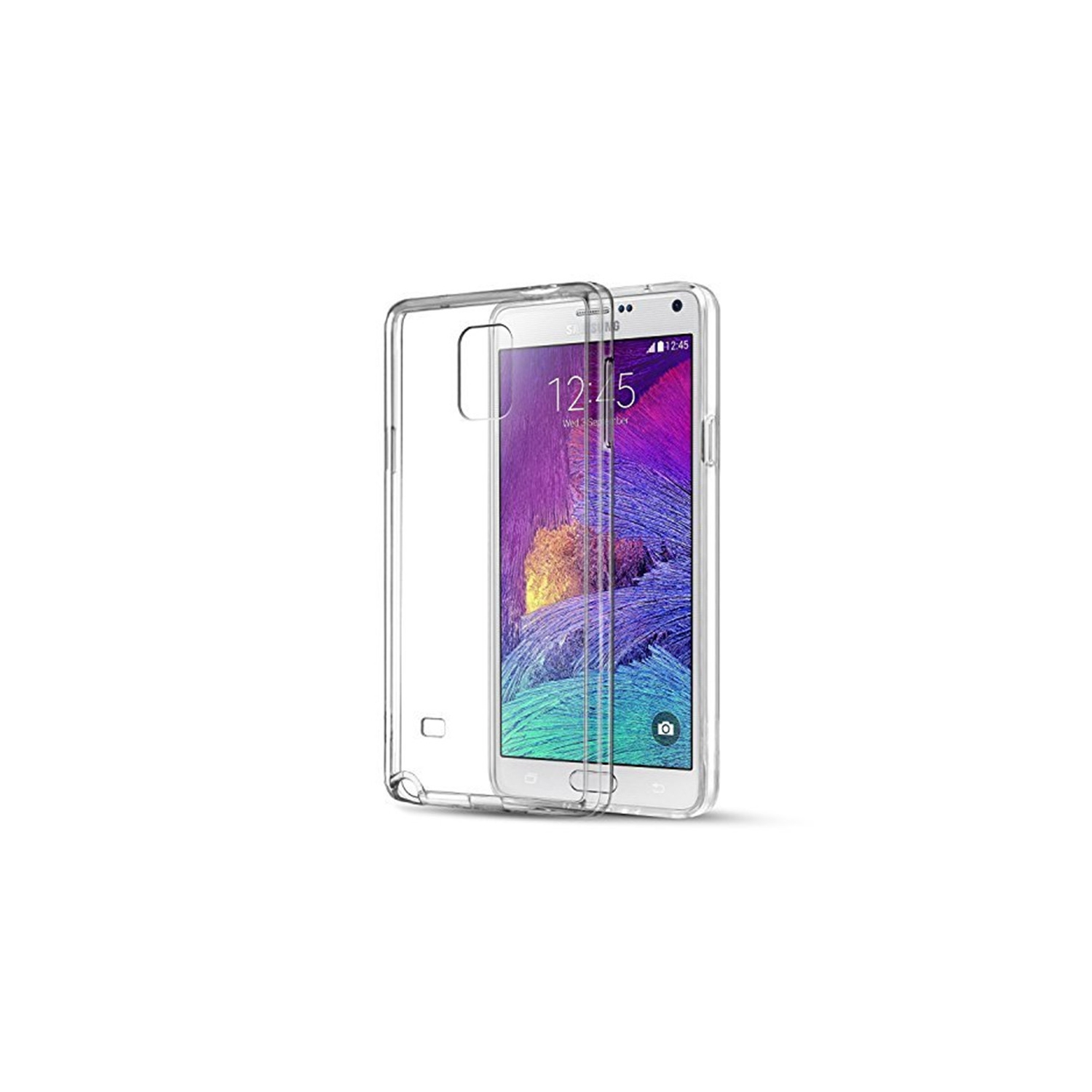 【CSmart】 Ultra Thin Soft TPU Silicone Jelly Bumper Back Cover Case for Samsung Note 4, Transparent Clear