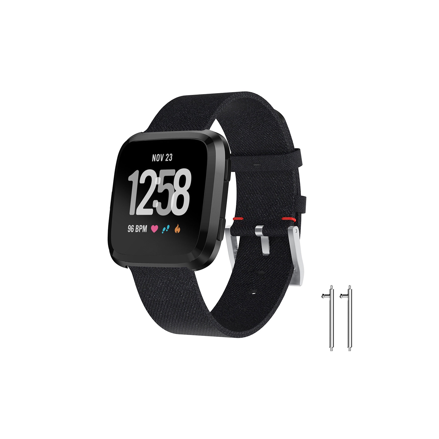 StrapsCo Canvas Watch Band Strap for Fitbit Versa