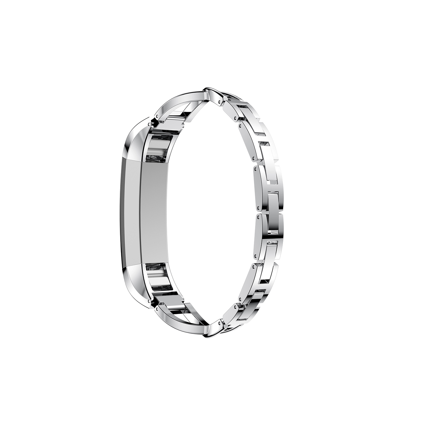 StrapsCo Alloy Watch Bracelet Band Strap with Rhinestones for Fitbit Alta & Alta HR