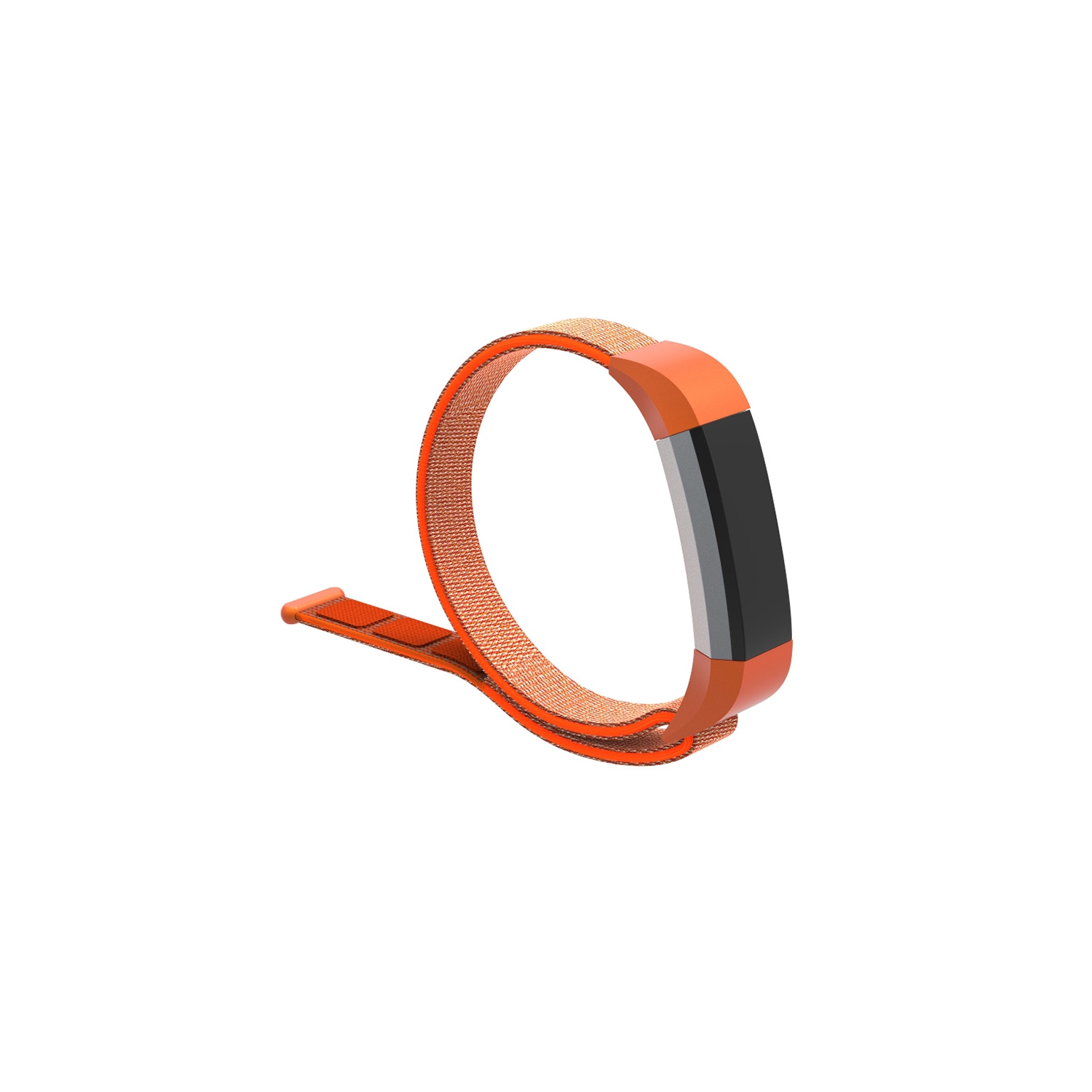 StrapsCo Woven Nylon Watch Band Strap for Fitbit Alta & Alta HR - Orange