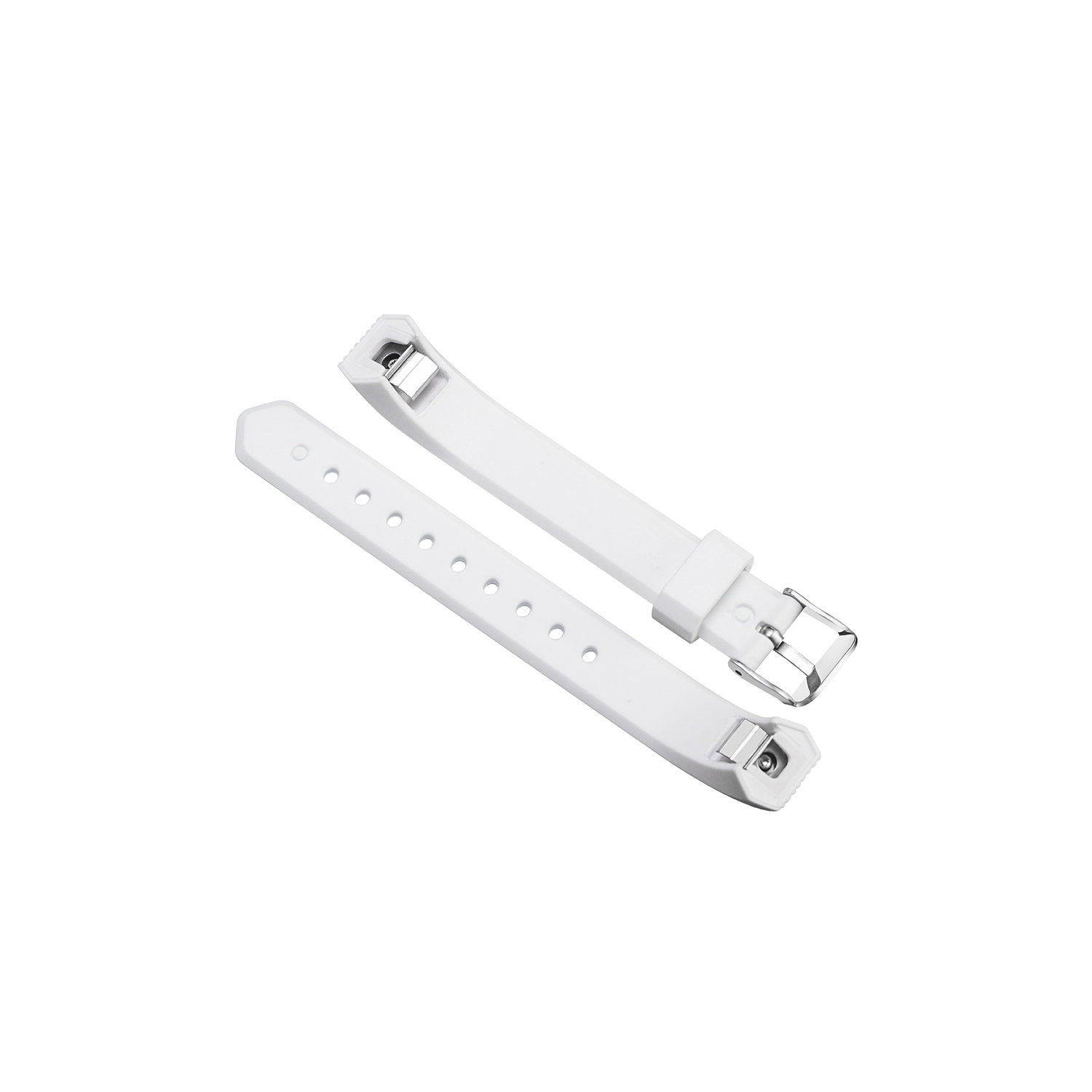 StrapsCo Silicone Rubber Watch Band Strap for Fitbit Ace - White