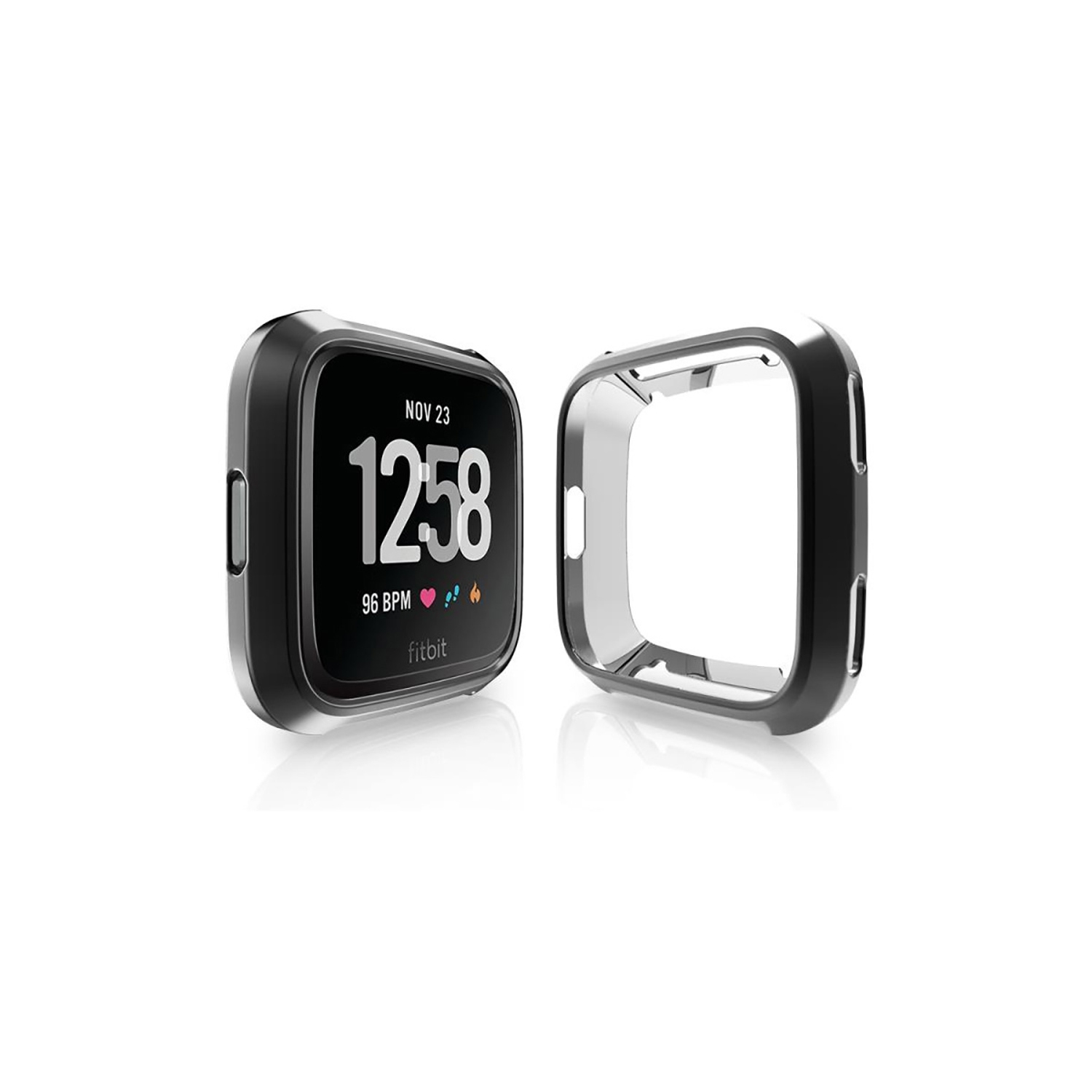 StrapsCo TPU Protective Case for Fitbit Versa - Black