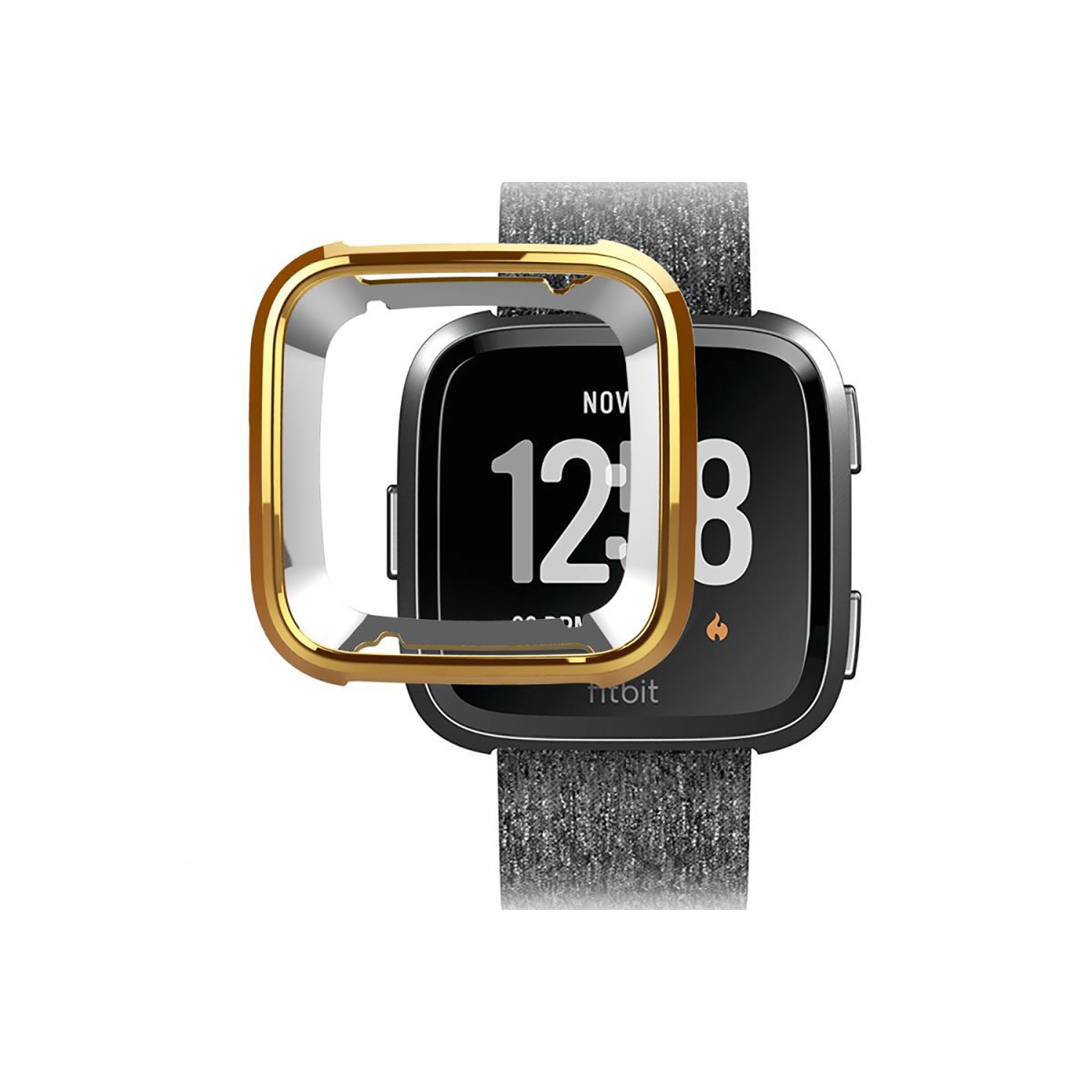 StrapsCo TPU Protective Case for Fitbit Versa - Gold