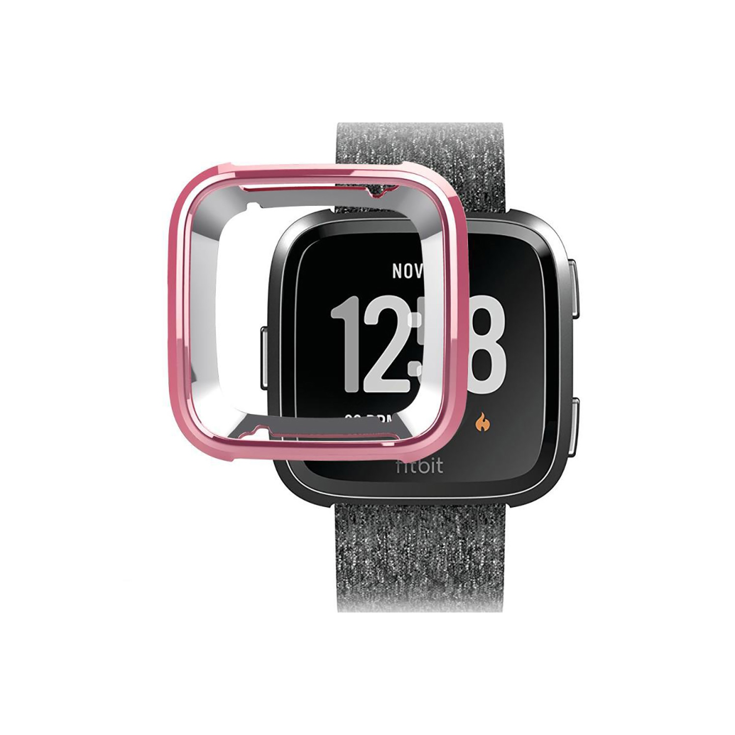StrapsCo TPU Protective Case for Fitbit Versa - Pink